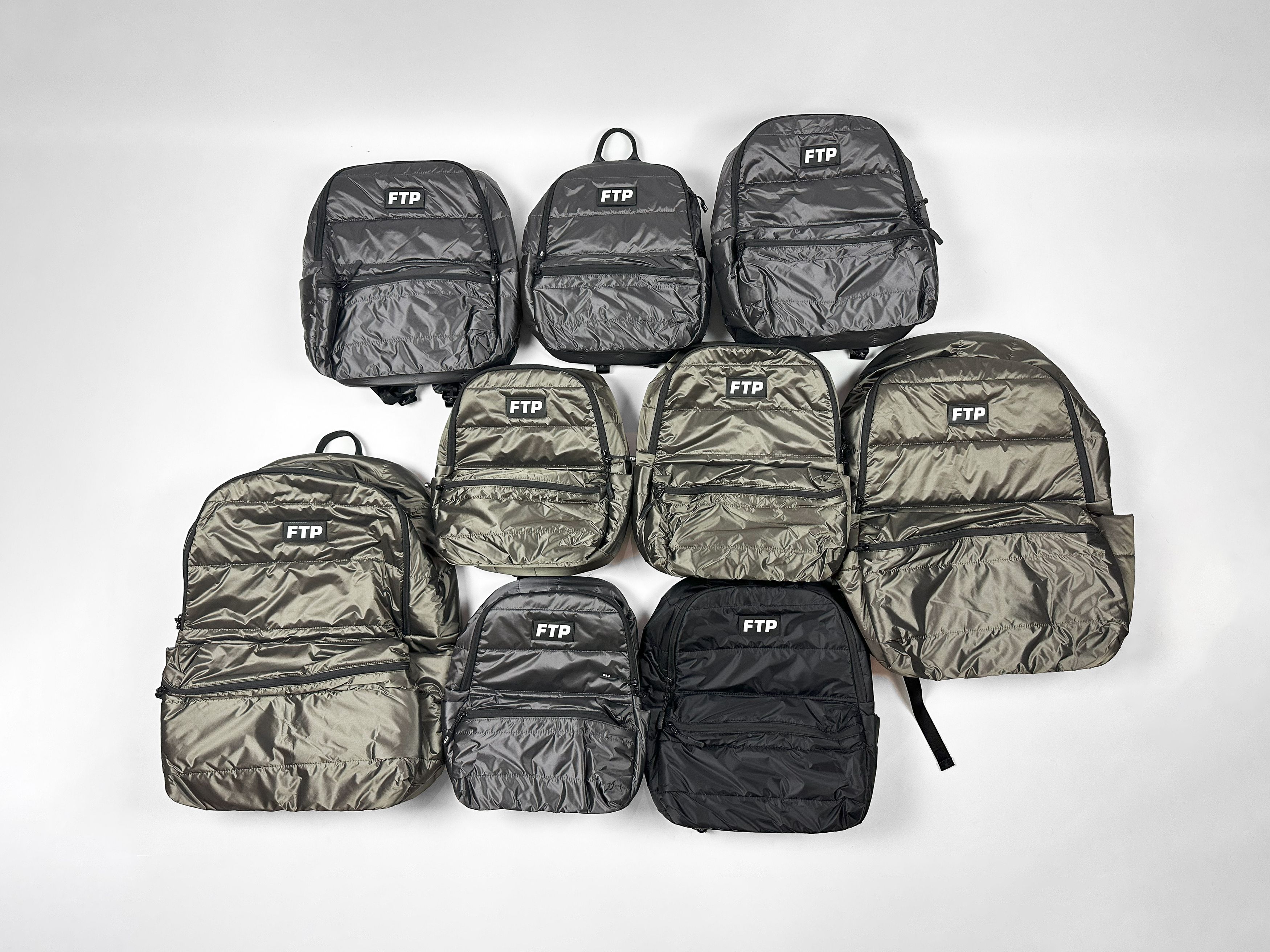 Fuck The Population FTP Mini Puffer Backpack (OLIVE) | Grailed