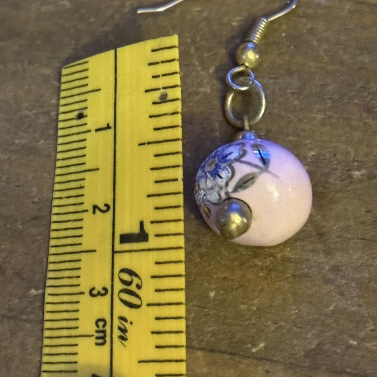 Other Pink porcelain floral bead dangle earrings Size ONE SIZE - 3 Thumbnail
