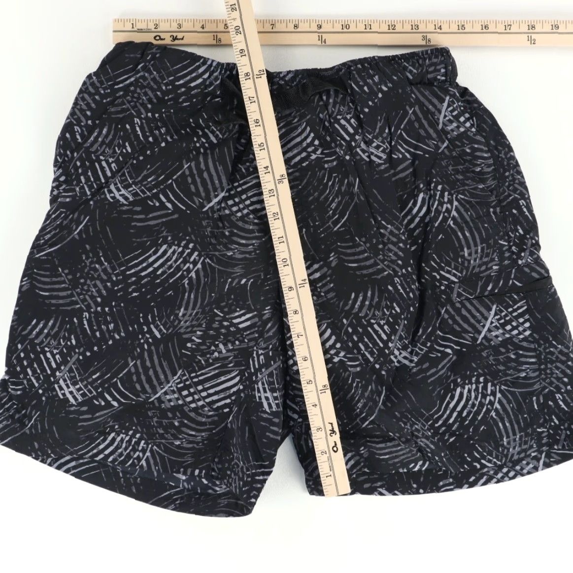 Vintage Koppen Nylon Shell Swimming Shorts Black Patterned Men's M Size US 31 - 3 Thumbnail