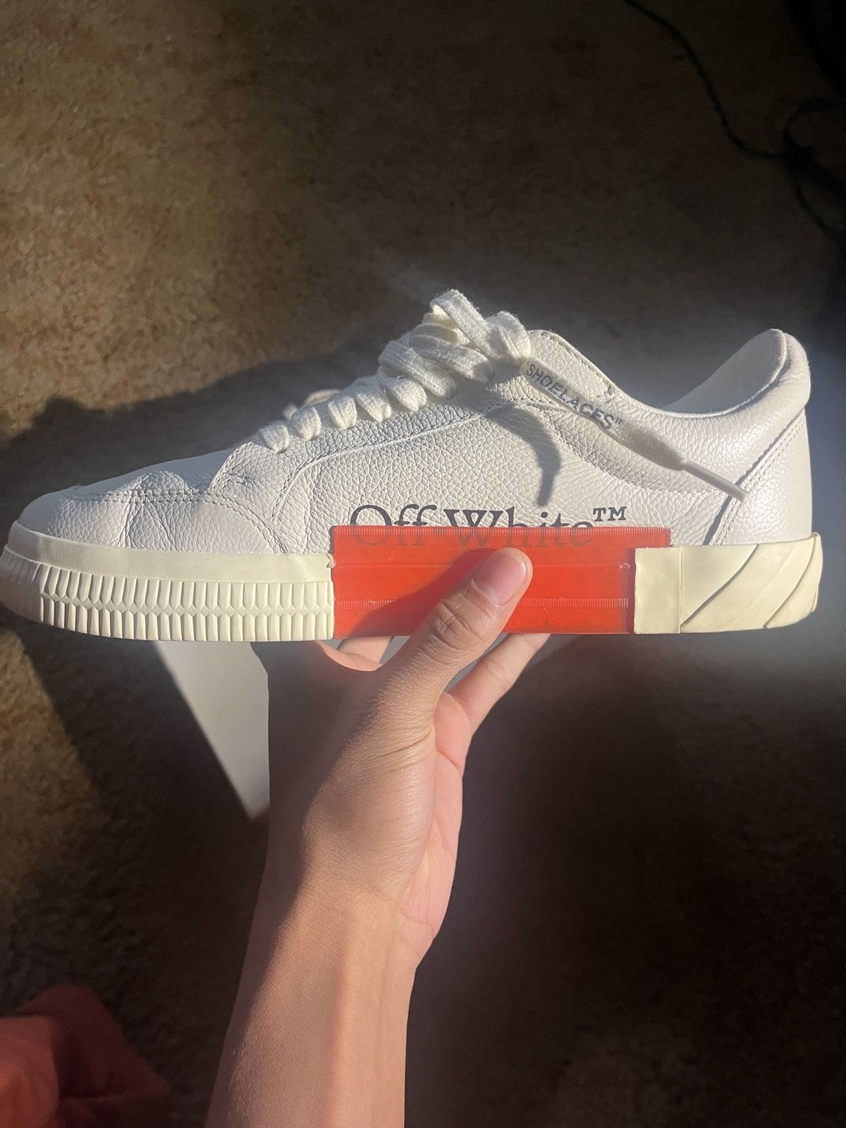 Off-White Off- White Vulcanized ‘Leather’ Size US 10 / EU 43 - 3 Thumbnail