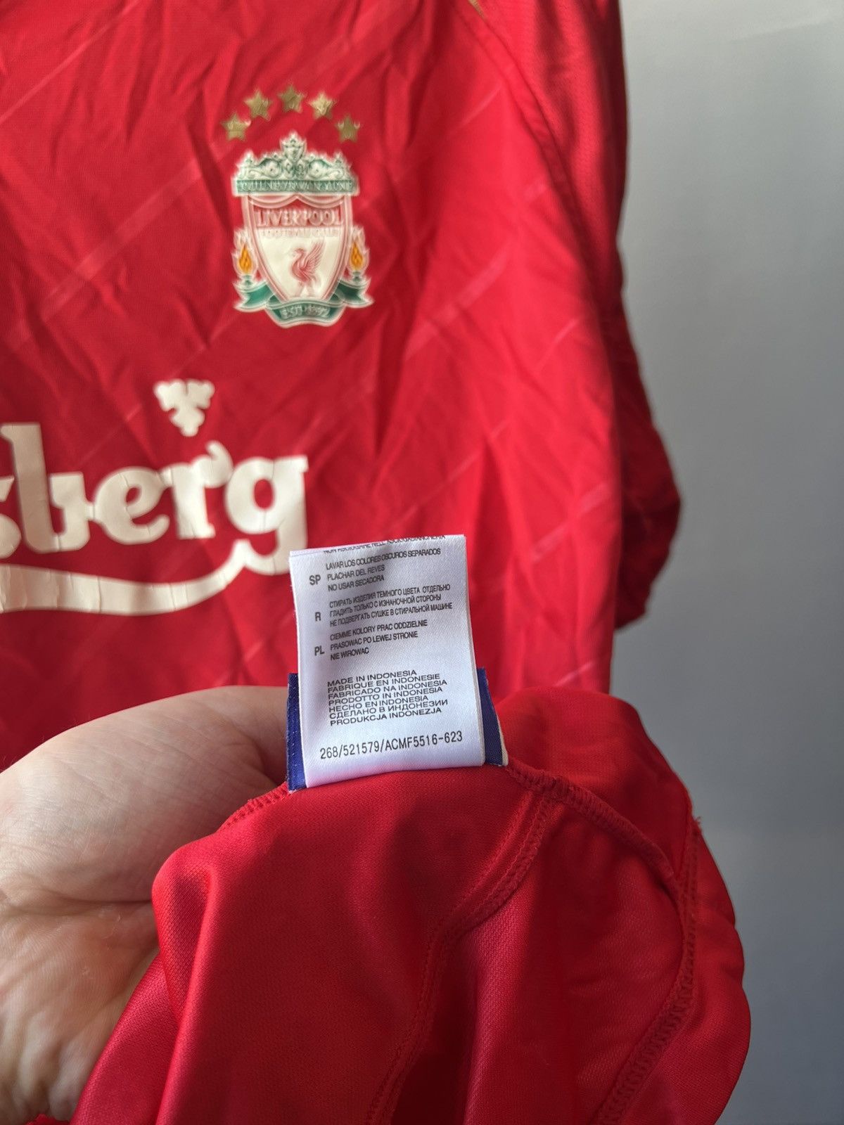 Reebok 2005/06 LIVERPOOL FC #8 GERRARD HOME SOCCER JERSEY SHIRT M-L Size US L / EU 52-54 / 3 - 15 Thumbnail