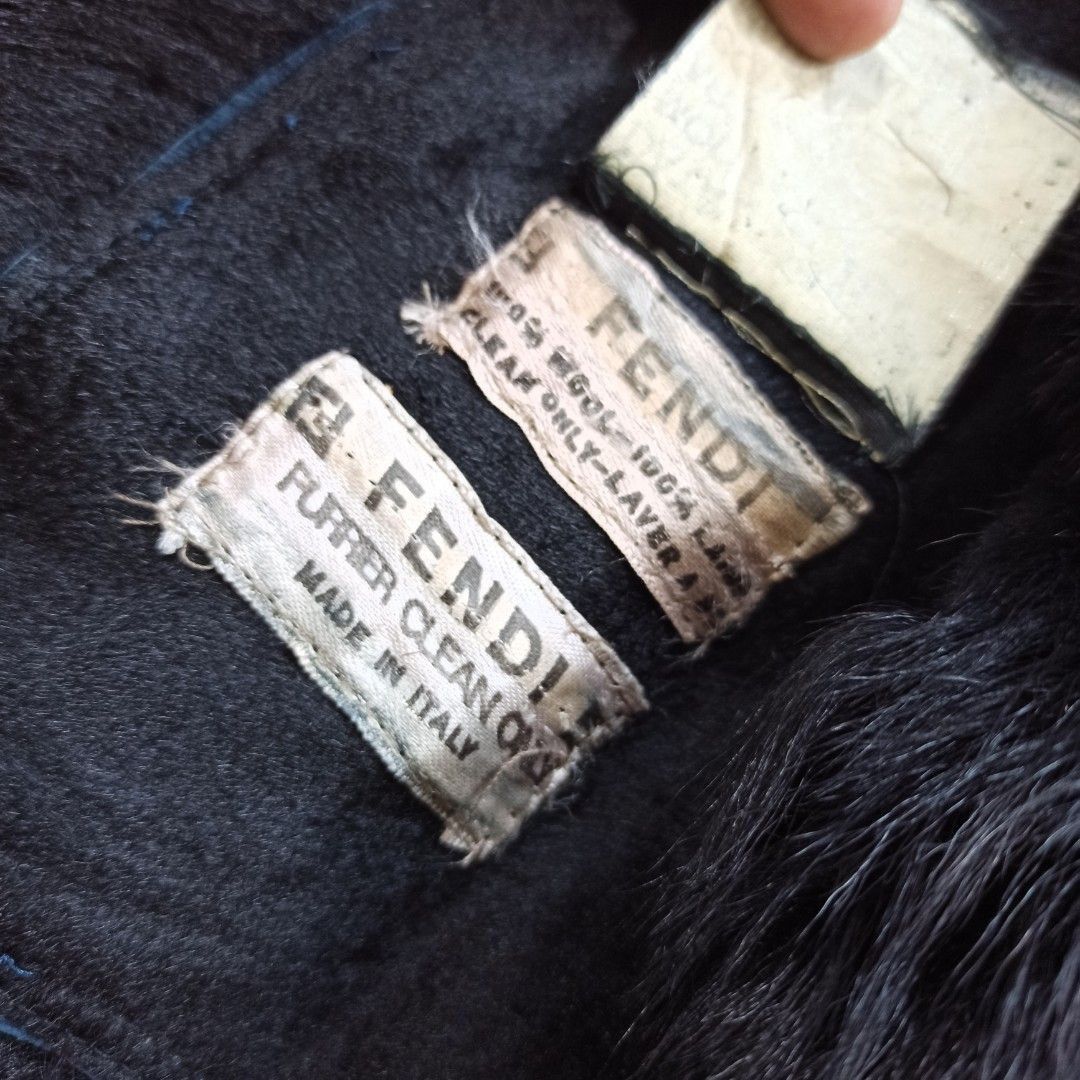 Fendi 🙀SUPER RARE FENDI ARCHIVE COAT FUR KIMONO LONG JACKET Size US L / EU 52-54 / 3 - 7 Thumbnail