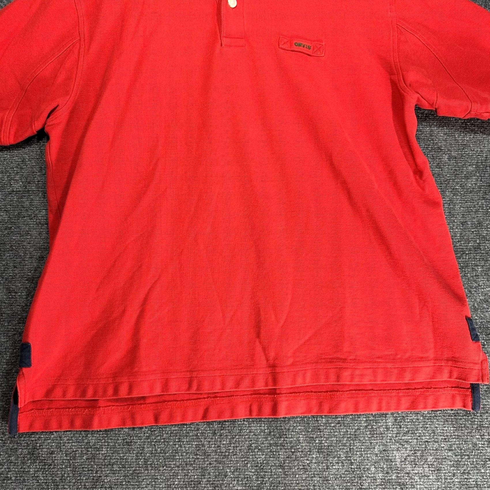 Orvis Orvis Polo Shirt Mens L Red Cotton Short Sleeve Logo Split Hem Polo Size US L / EU 52-54 / 3 - 2 Thumbnail