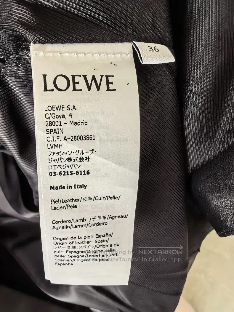 Loewe Loewe Lamb leather jacket, pure leather material, baseball Size XS / US 0-2 / IT 36-38 - 4 Thumbnail