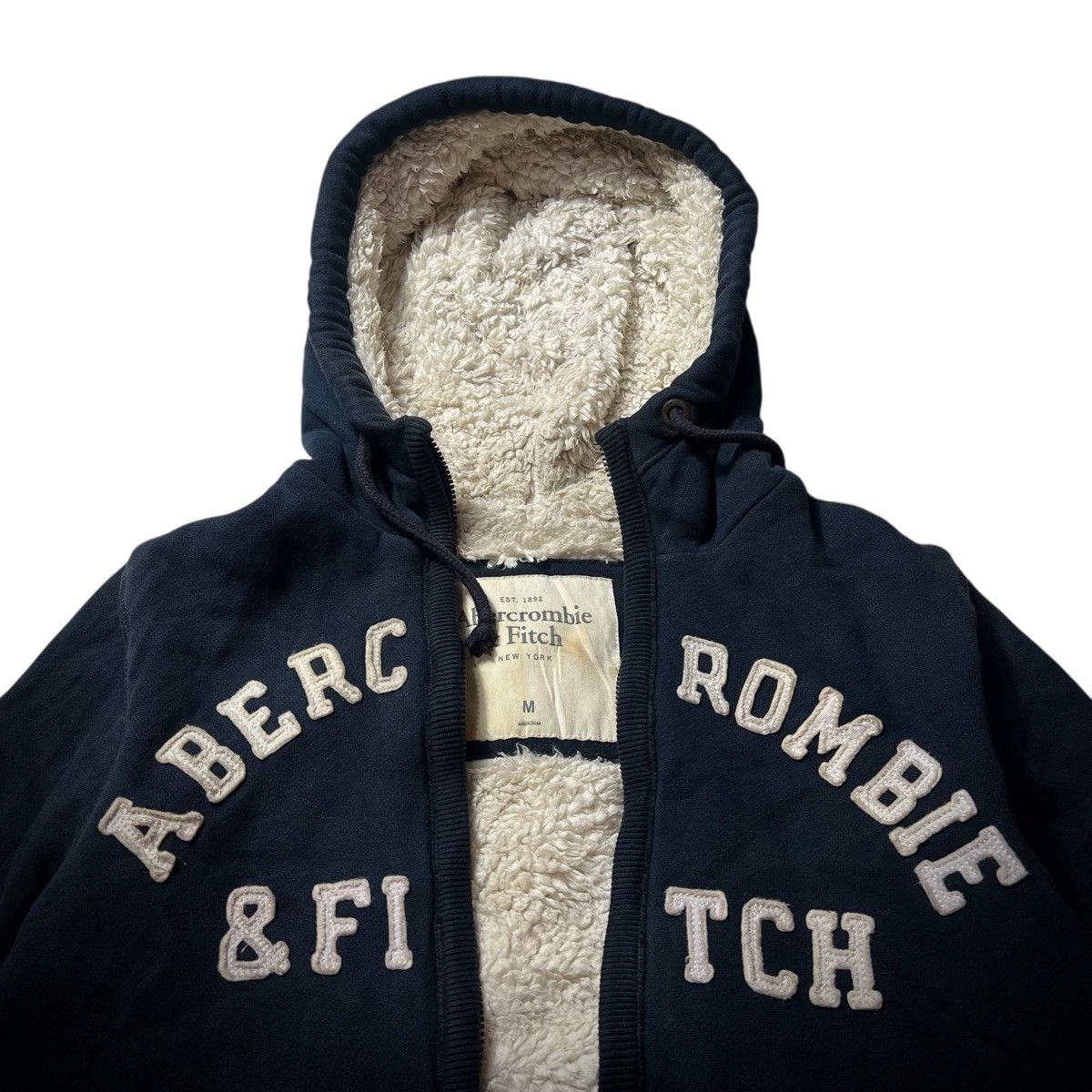 Japanese Brand Abercrombie & Fitch Big Spellout Hoodie Wolf Jaw Jacket Size US M / EU 48-50 / 2 - 3 Thumbnail
