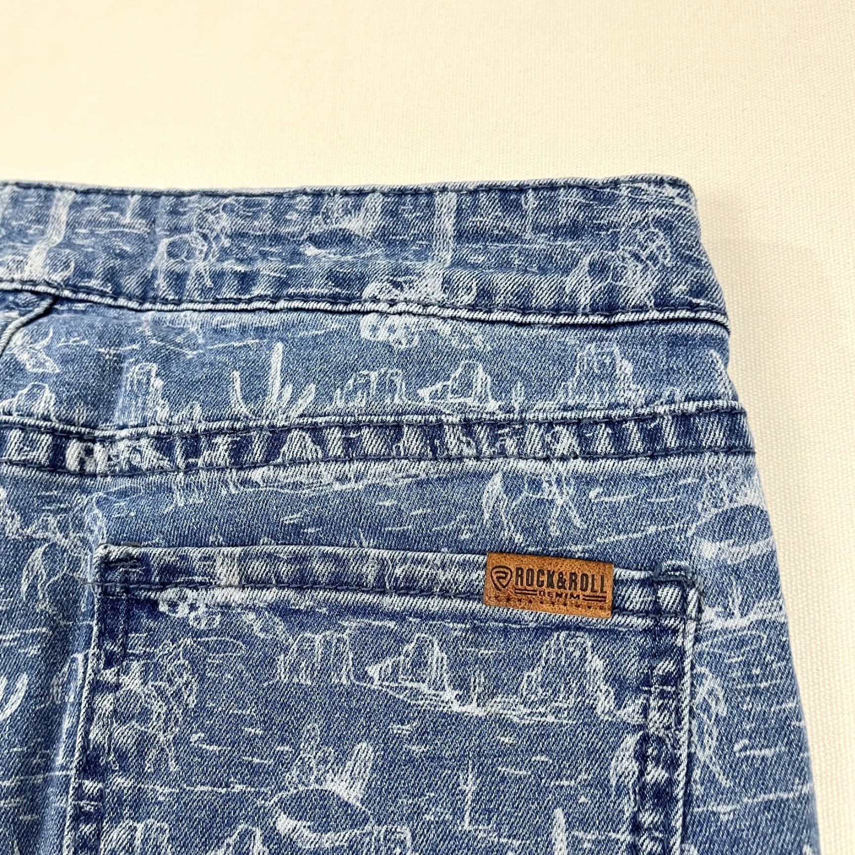 Denime VINTAGE Rock & Roll Jeans Women 31 x 34 Denim Flare Button Jeans Cowgirl Western Cowgirl Rock & Roll Size 24" / US 00 / IT 34 - 4 Thumbnail