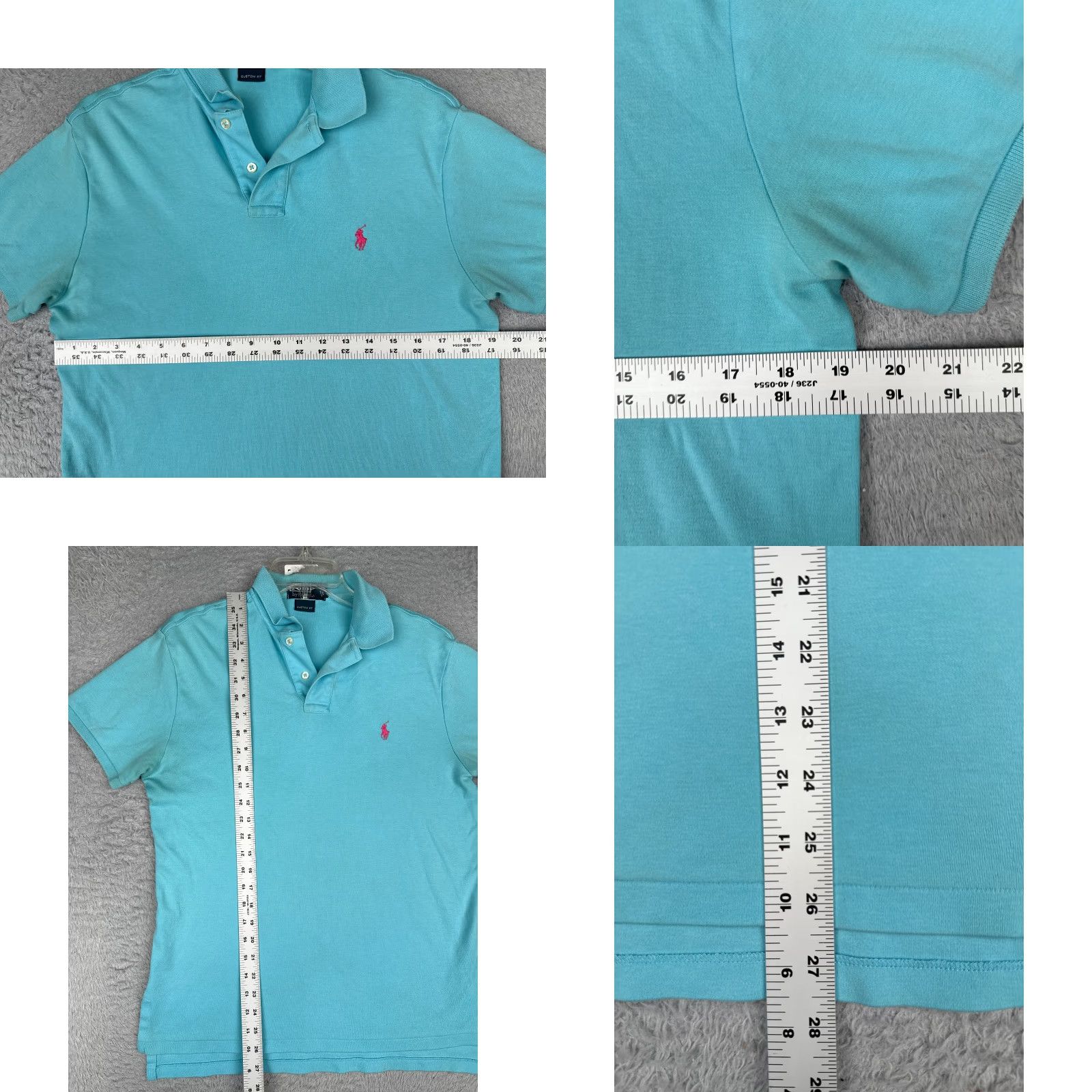 Ralph Lauren VINTAGE Polo Ralph Lauren Shirt Men Medium Blue 100% Cotton Custom Fit READ Size US M / EU 48-50 / 2 - 8 Thumbnail