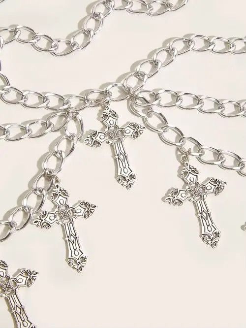 Other Multi layered Cross Waist Belt Chain Size ONE SIZE - 3 Thumbnail