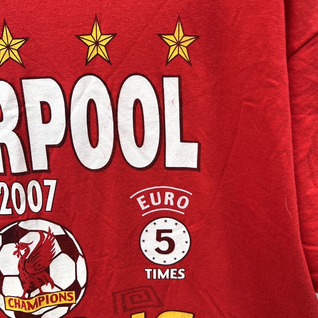 Vintage Liverpool FC Champion League 2007 vintage tee shirt Size US XL / EU 56 / 4 - 5 Thumbnail