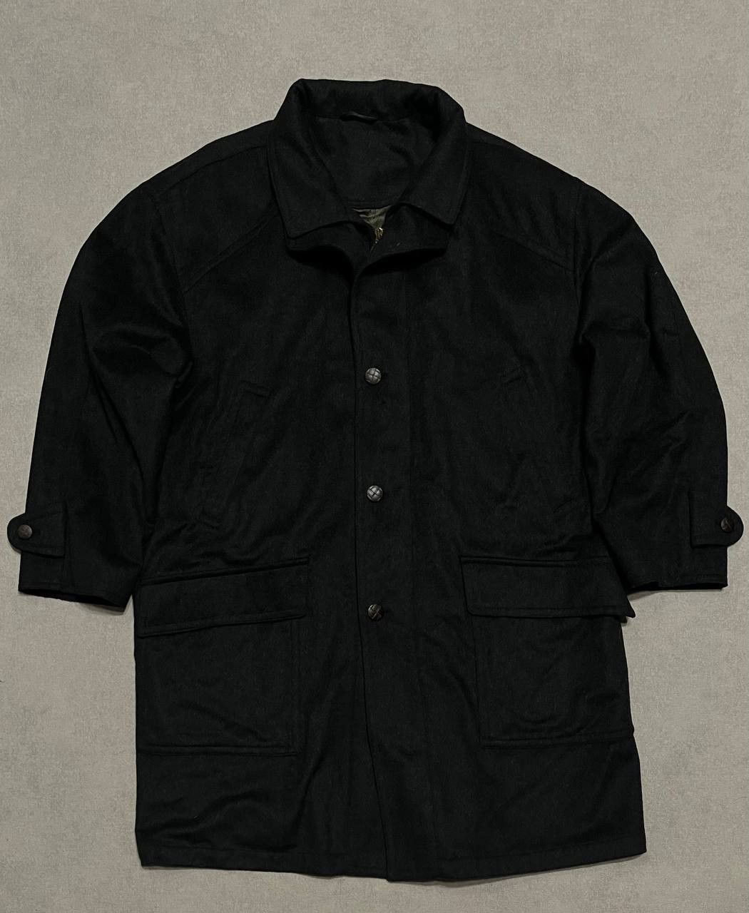 Other Vintage 90s Men`s Coat Viscose Wool Heavyweight Size US L / EU 52-54 / 3 - 1 Thumbnail