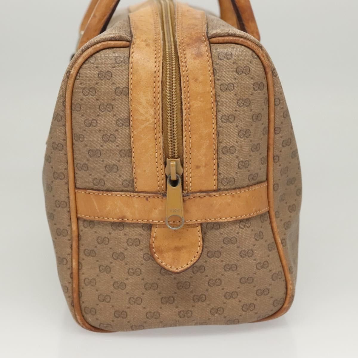 Gucci GUCCI Micro GG Supreme Hand Bag Pvc Leather Brown Gold 002 Size ONE SIZE - 5 Thumbnail