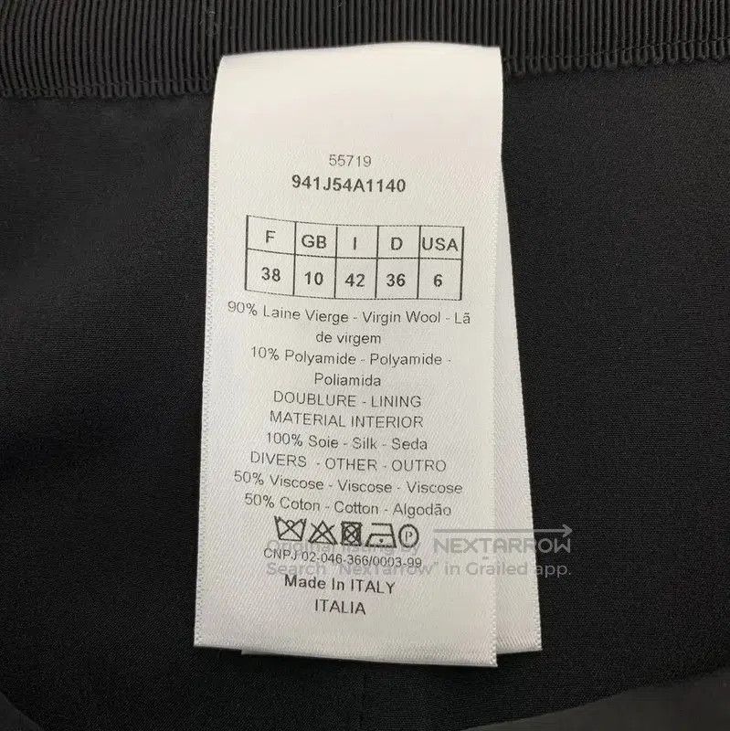 Dior Dior Color Block Wool Midi Skirt . Size 23" - 7 Thumbnail