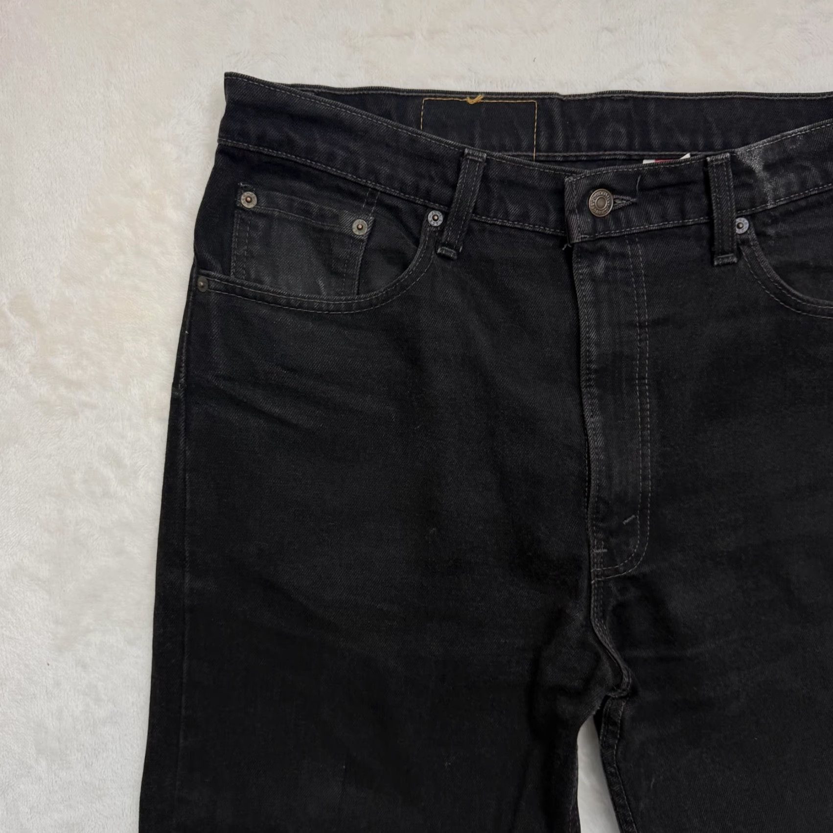 Levi's VINTAGE Levi's 505 Jeans Mens 38x30 Regular Fit Straight Leg Denim Dark Wash Jeans Size US 38 / EU 54 - 4 Thumbnail