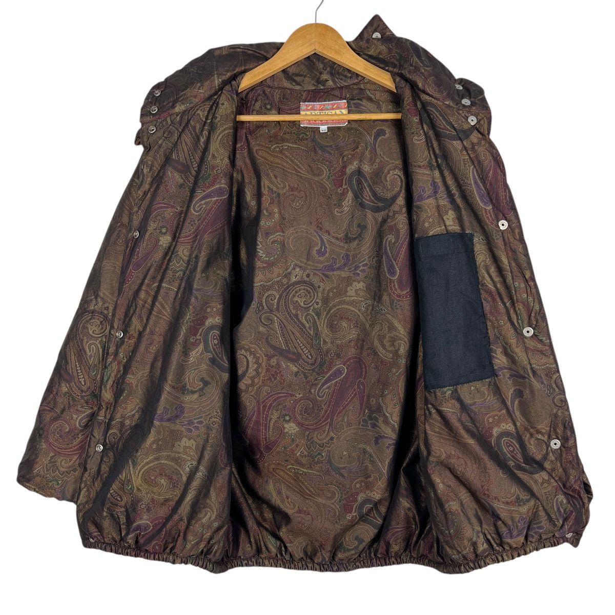 Artisan Outfitters 🔥Artisan Fur Trim Paisley Light Puffer Jacket Made In Italy Size M / US 6-8 / IT 42-44 - 11 Thumbnail