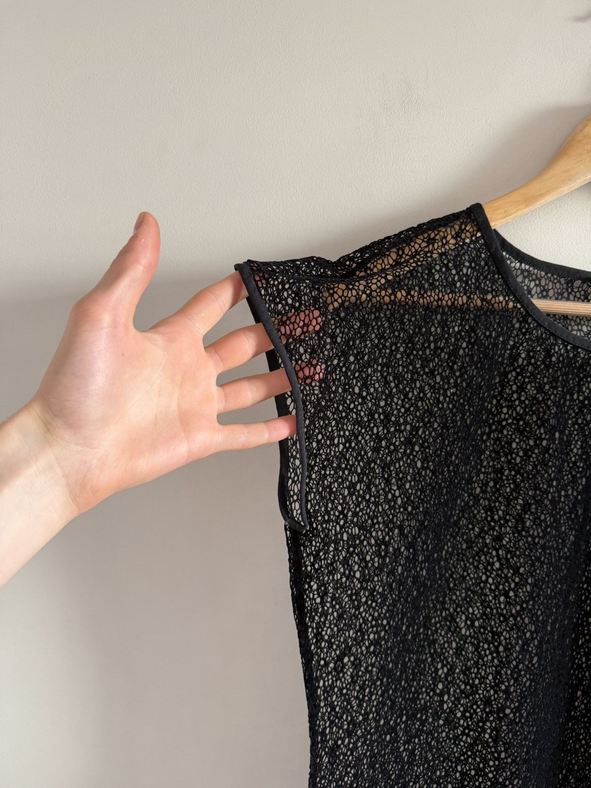 Sarah Pacini Sarah Pacini Sheer Mesh Black Dress Top Size M / US 6-8 / IT 42-44 - 4 Thumbnail