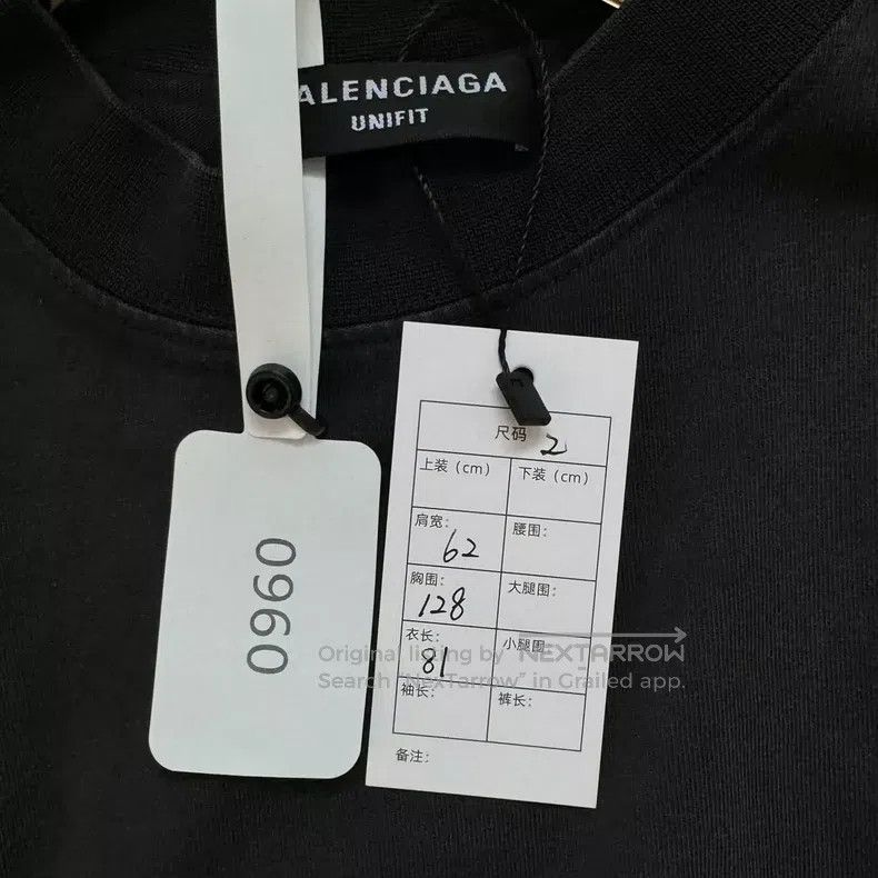 Balenciaga Balenciaga 3B Embroidered Logo Destroyed Calendar Design S Size US M / EU 48-50 / 2 - 3 Thumbnail