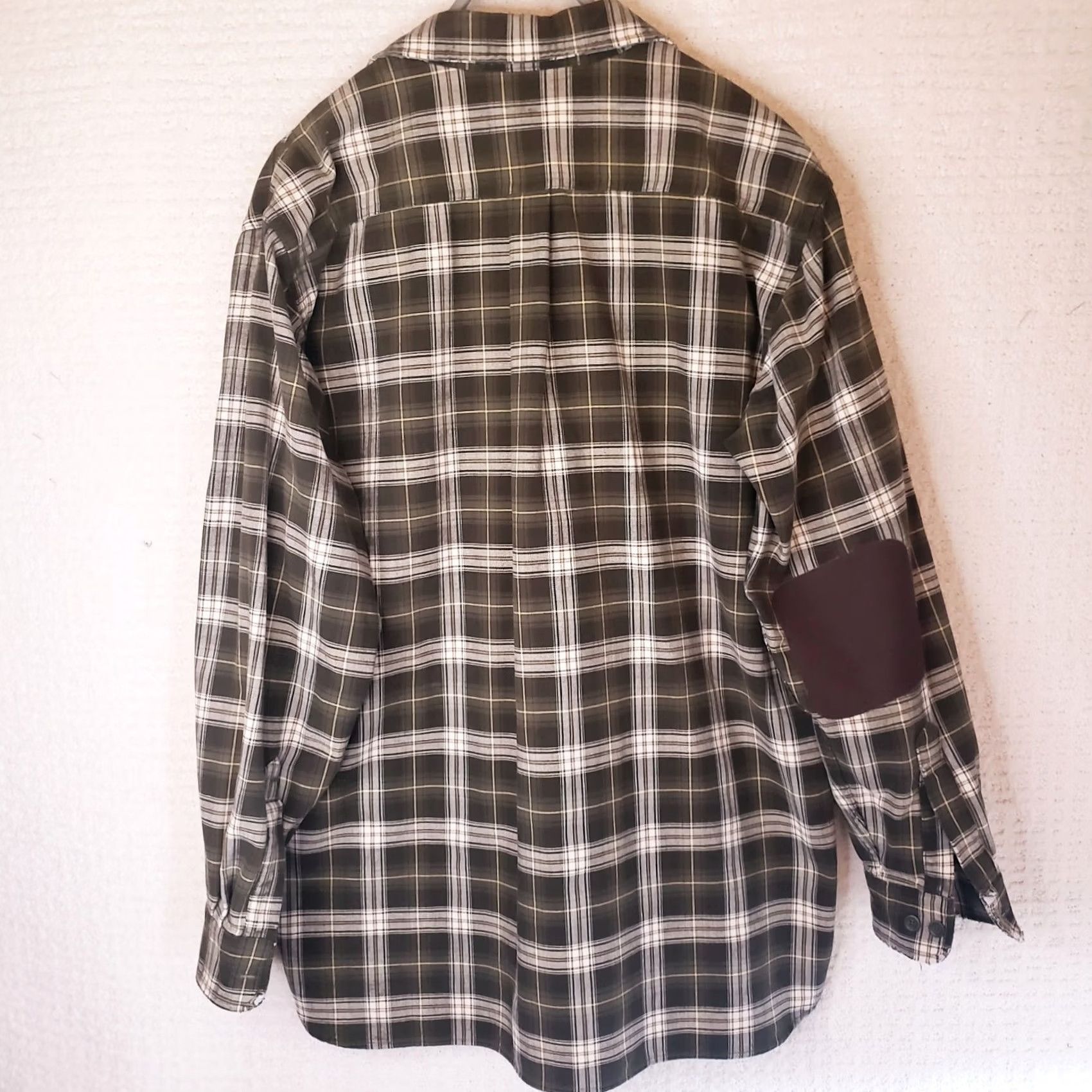 Vintage VINTAGE L.L. Bean Shirt Men LT Large Tall Button-Up Twill White Green Tartan Plaid 90s Shirt Mens Size US L / EU 52-54 / 3 - 7 Thumbnail