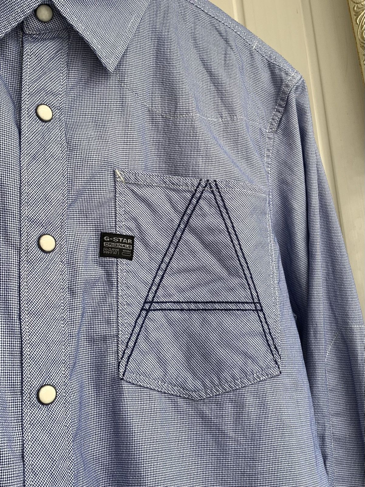 G-Star G-STAR RAW Long Sleeve Crotch Button Shirt Mens Size M-L Size US L / EU 52-54 / 3 - 4 Thumbnail