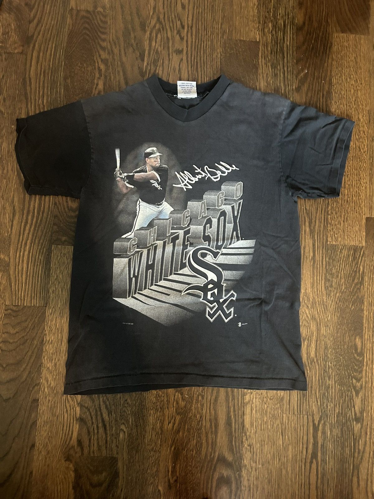 MLB Vintage 1997 Albert Bell Graphic T-Shirt Size US M / EU 48-50 / 2 - 2 Thumbnail