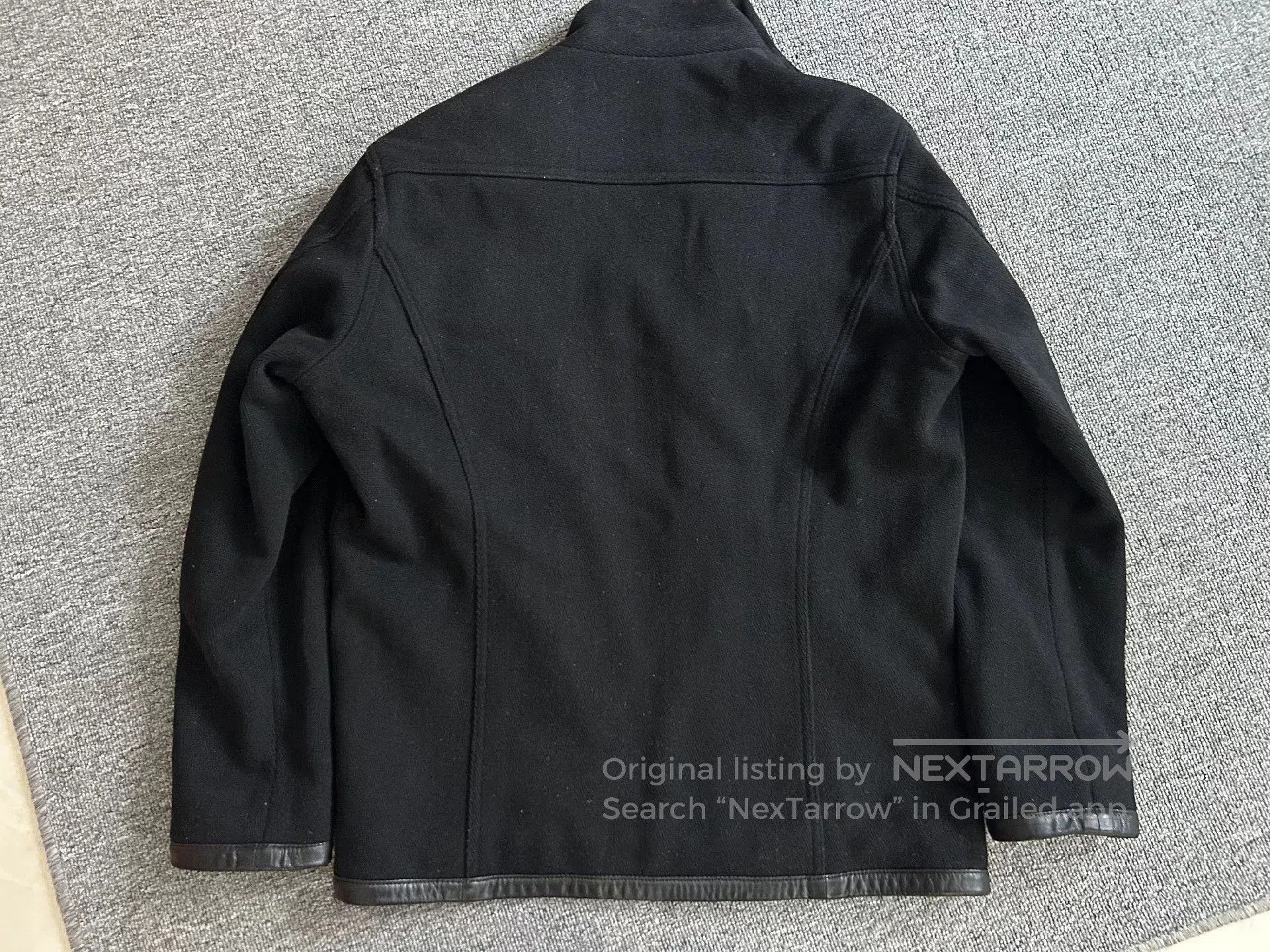 Japanese Brand black wool cashmere blend vintage jacket. Size US M / EU 48-50 / 2 - 2 Thumbnail