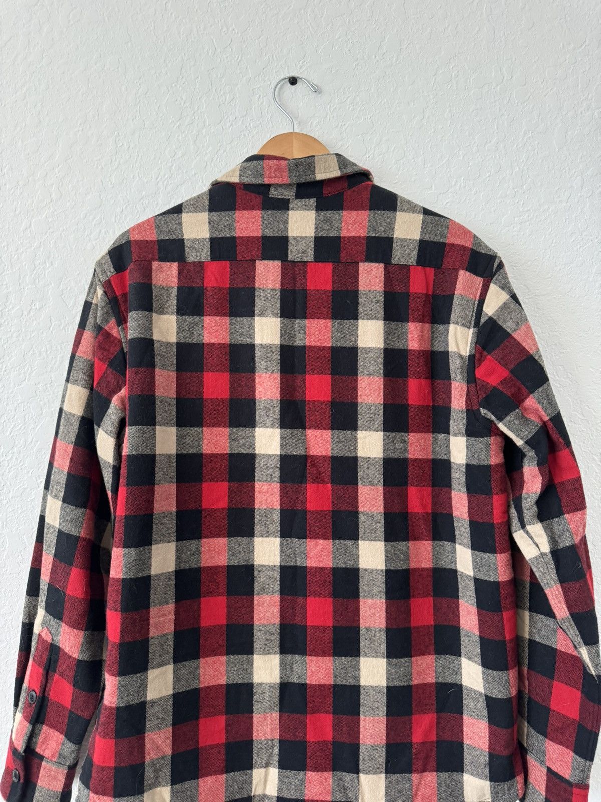 J.Crew J.Crew Flannel Sherpa lined Shirt Jacket Size US L / EU 52-54 / 3 - 3 Thumbnail