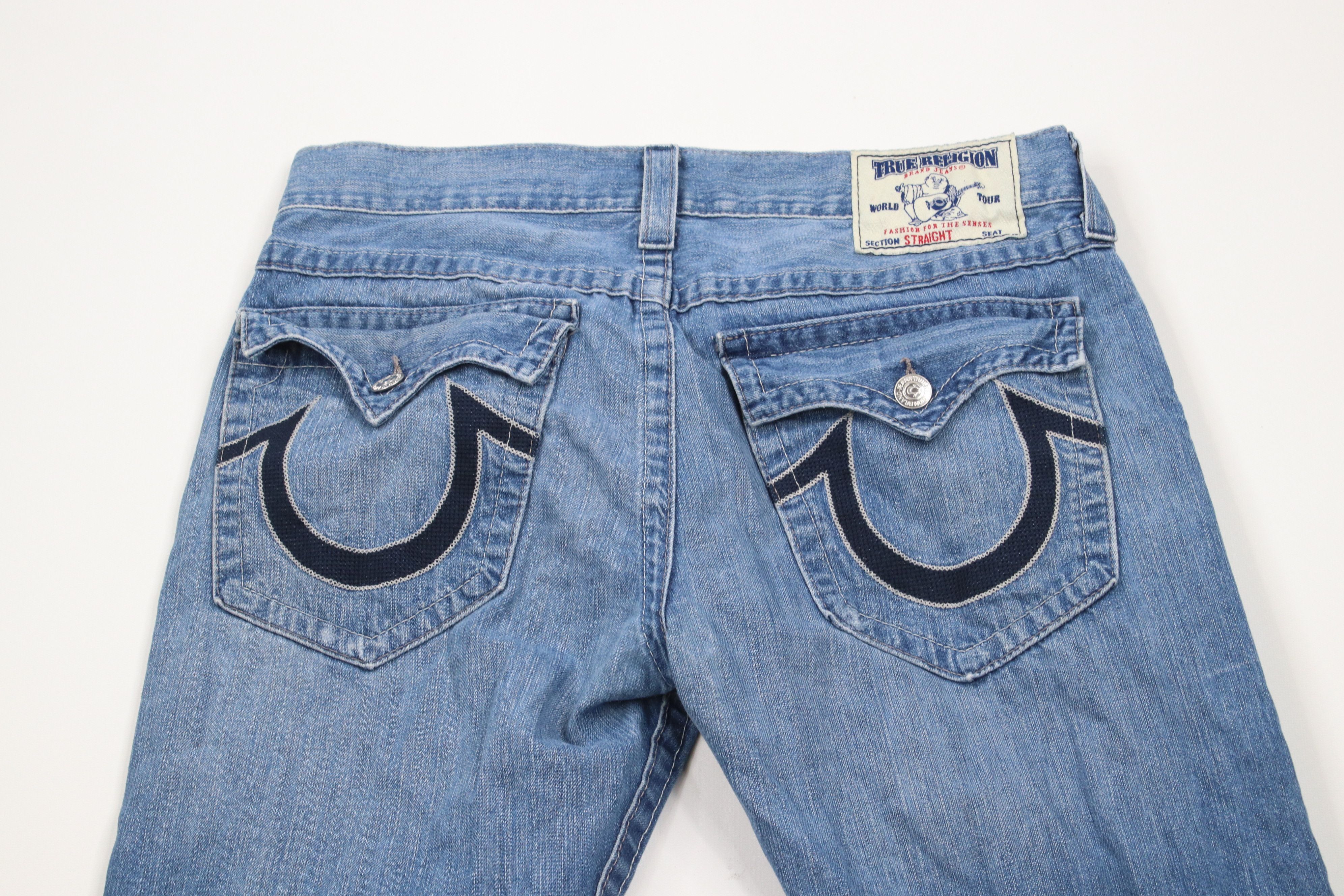 True Religion × Vintage Vintage True Religion Straight Wide Leg Denim Jeans USA Size US 36 / EU 52 - 11 Thumbnail