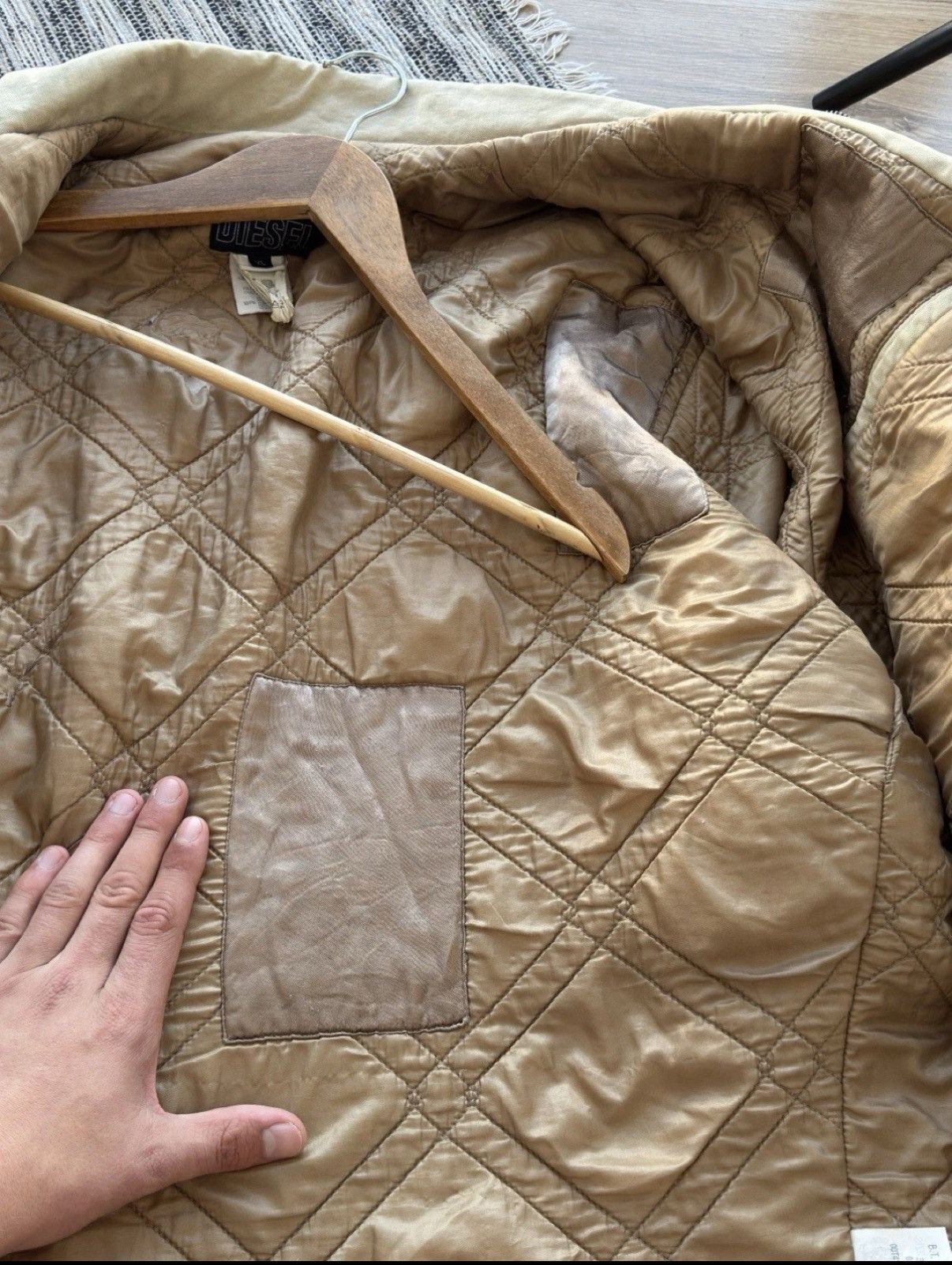Diesel DIESEL VINTAGE DETROIT RETRO 90s BEIGE JACKET SIZE XL MEN Size US XL / EU 56 / 4 - 15 Thumbnail