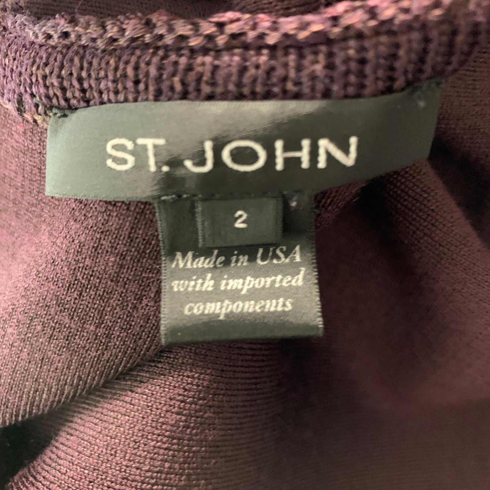 Other ST. JOHN Size 2 Brown Wool Rayon Below Knee Outifts Size XS / US 0-2 / IT 36-38 - 10 Thumbnail