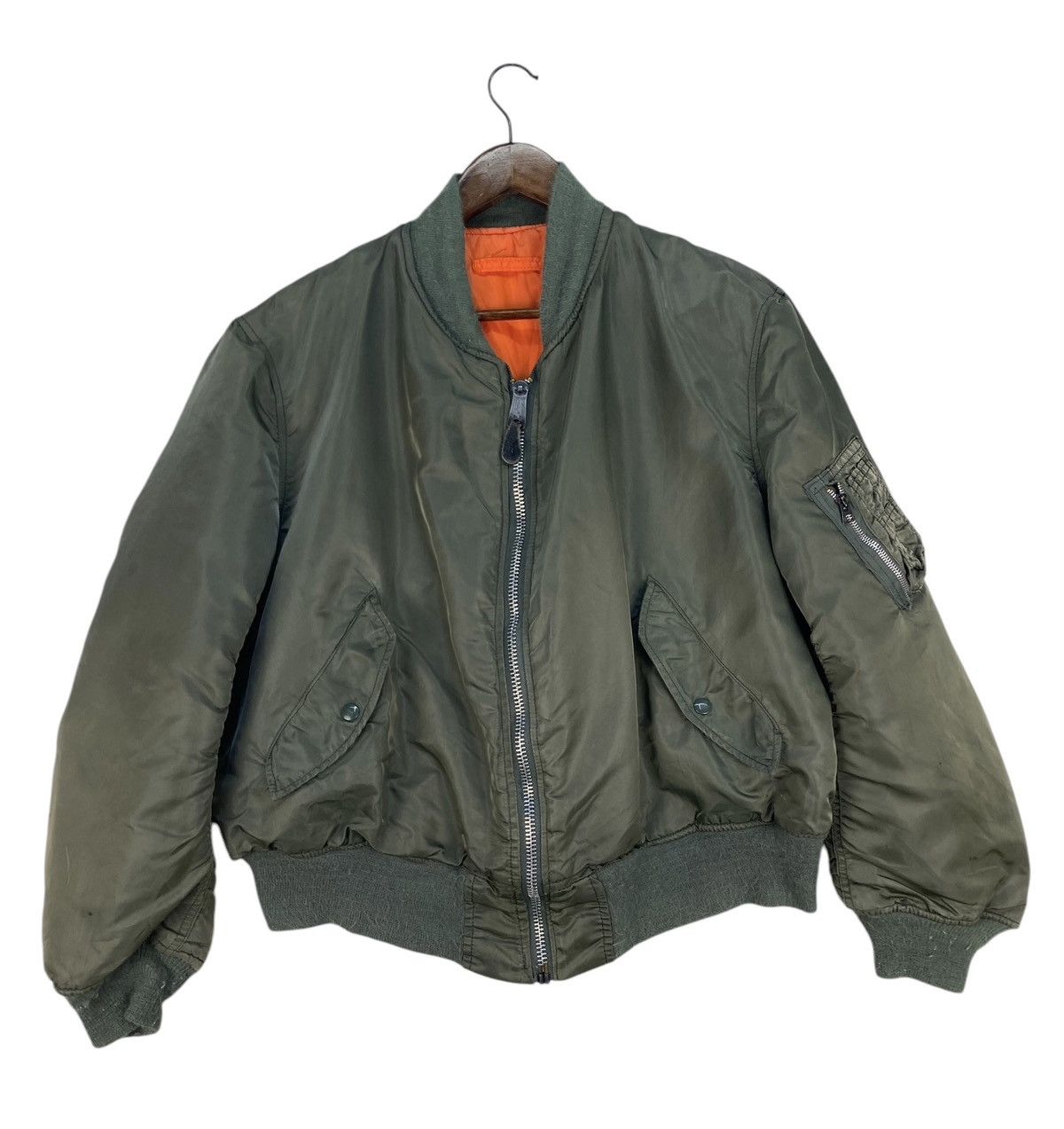 Vintage Vintage Jacket Flyer Man Intermediate MA-1 Size US XL / EU 56 / 4 - 1 Thumbnail