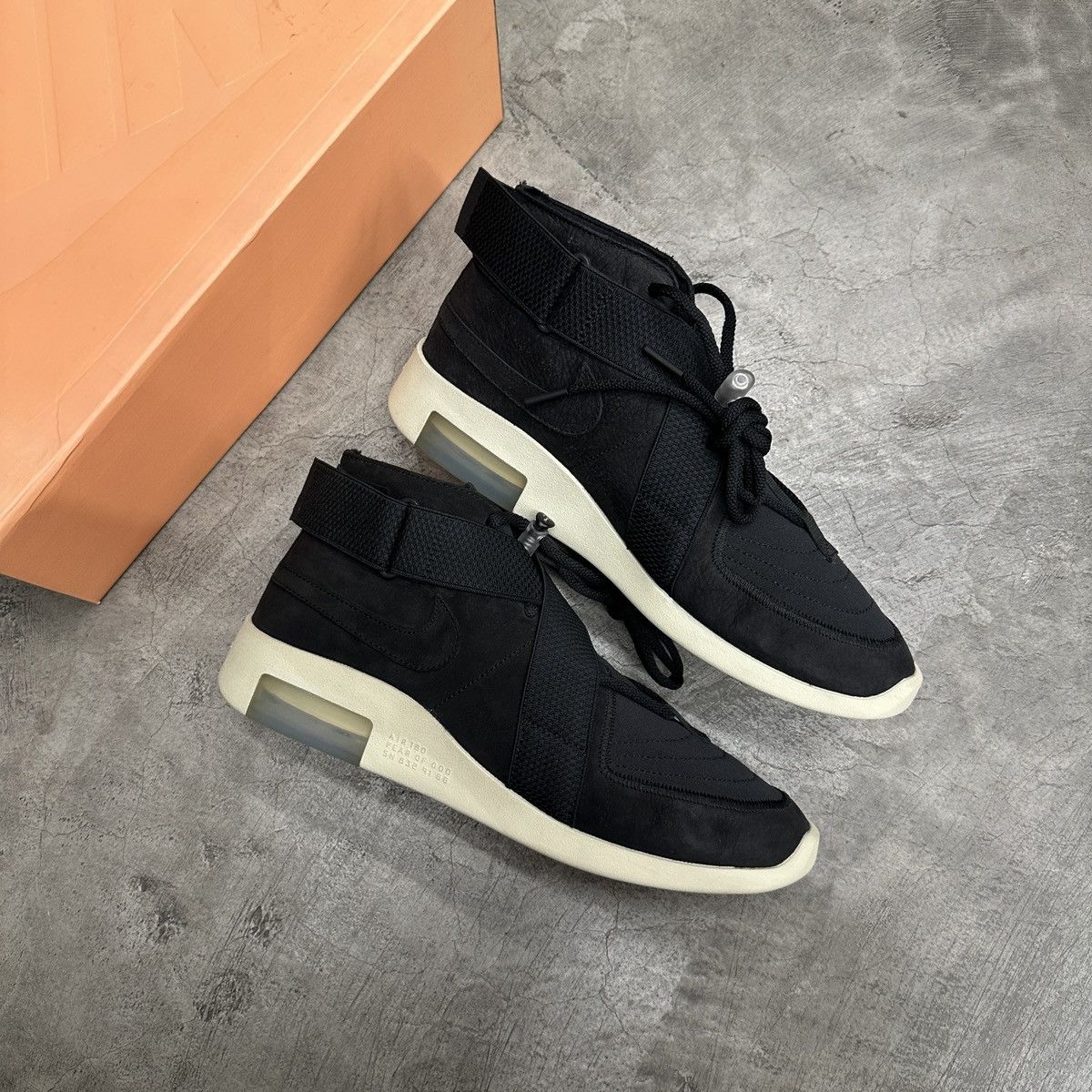 Fear of God × Nike Nike Air Fear Of God Raid ‘Black’ AT8087-002 Size US 11.5 / EU 44-45 - 3 Thumbnail