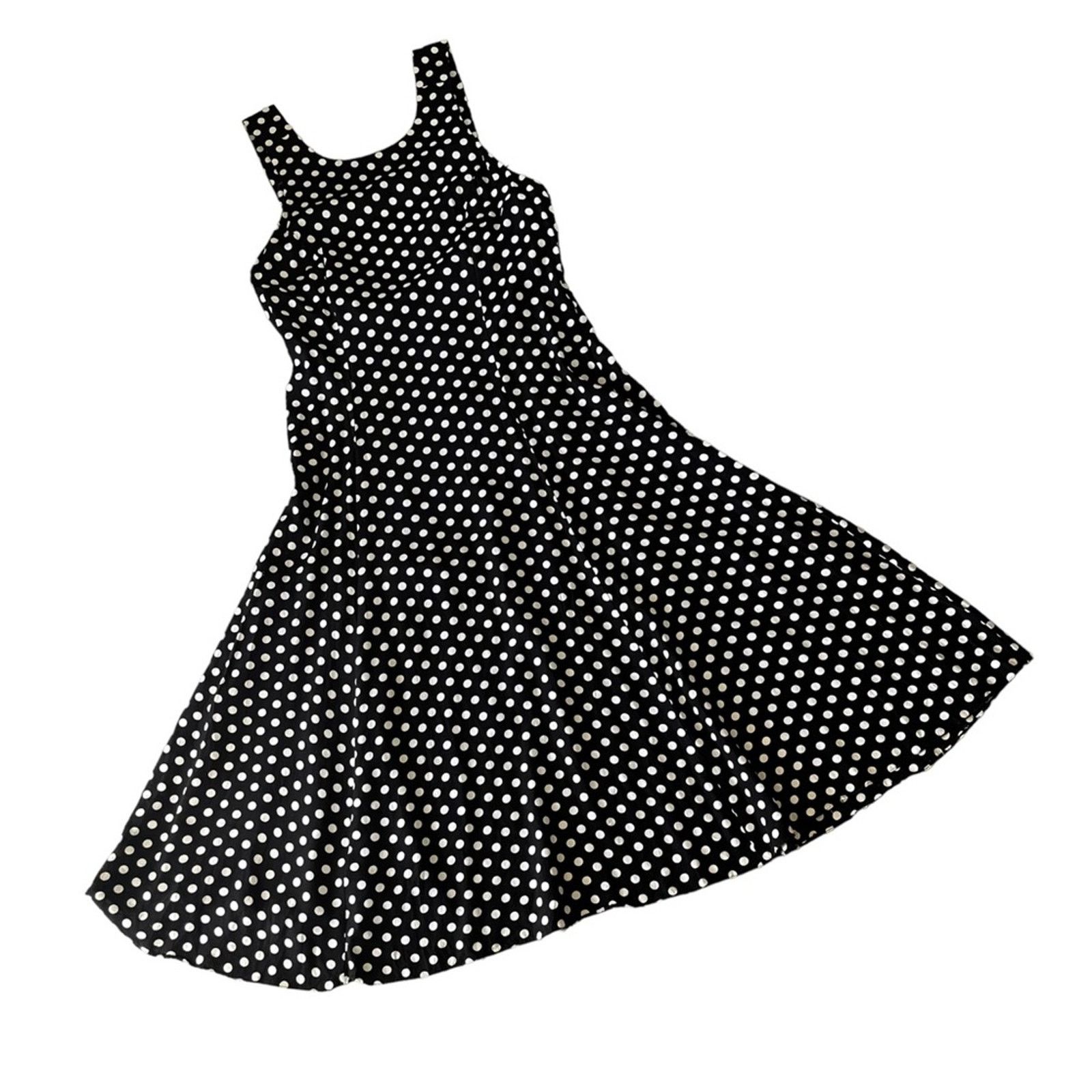80s Vintage E.D. Michaels by Melanie Drucker polka dot dress
