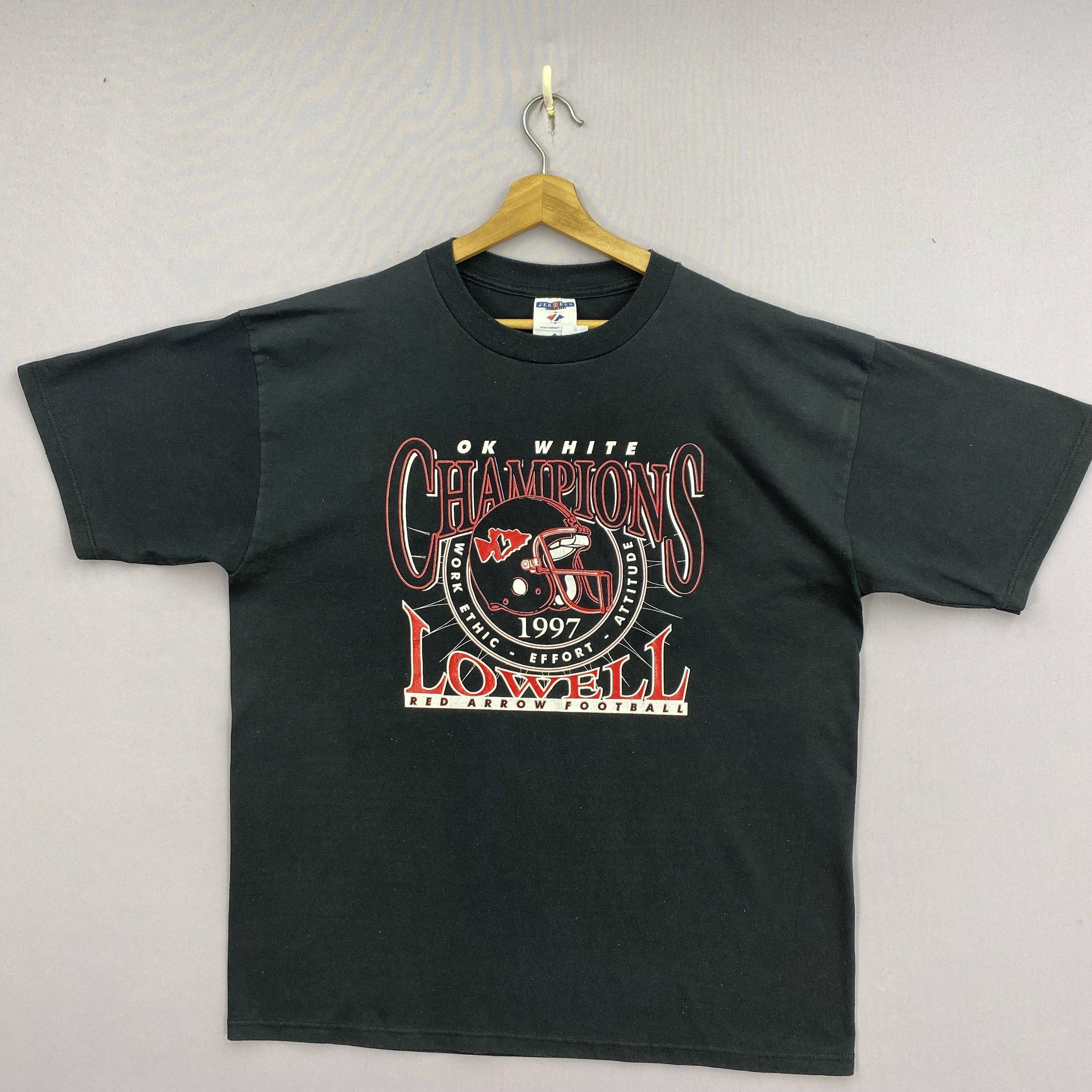 Vintage Vintage 90s Red Arrow Football T-Shirts OK White Champions Size US M / EU 48-50 / 2 - 1 Thumbnail