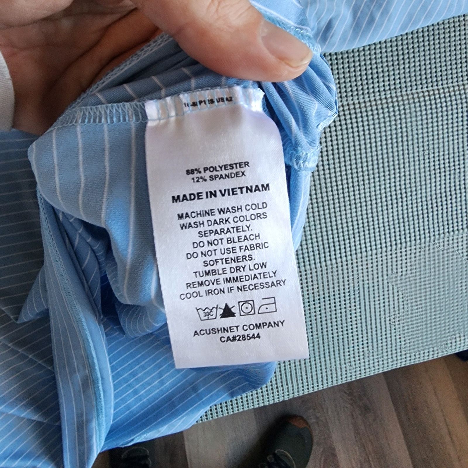 Footjoy FootJoy FJ Men's Blue White Striped Polo Shirt Size Large Size US L / EU 52-54 / 3 - 5 Thumbnail