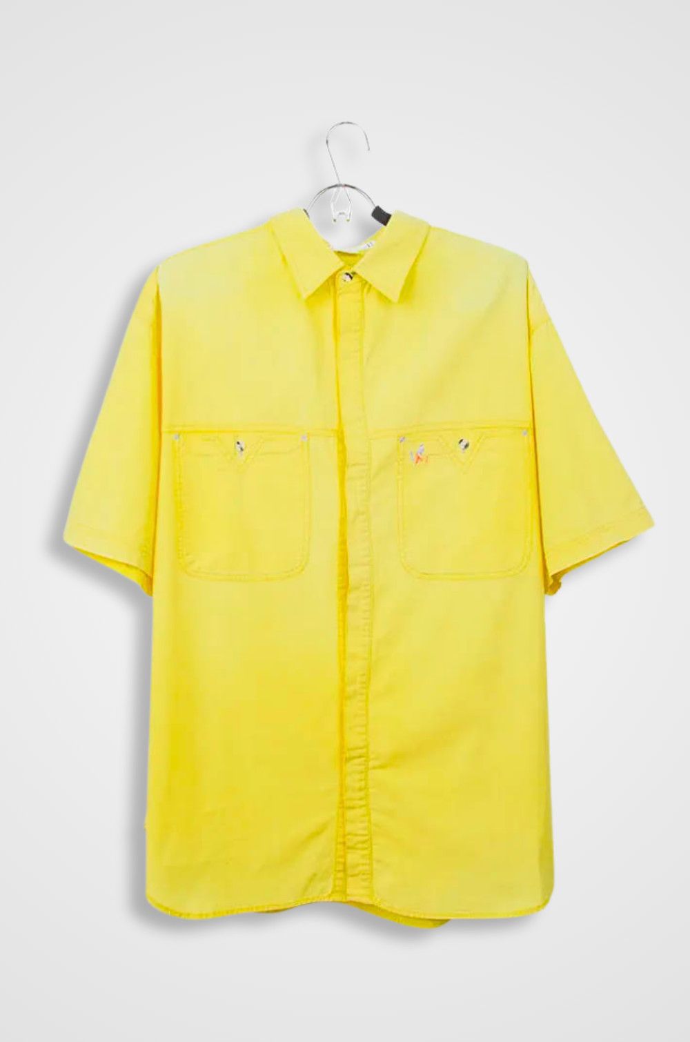 Yves Saint Laurent Yves Saint Laurent Yellow Short Sleeve Cotton Shirt - L Size US L / EU 52-54 / 3 - 1 Thumbnail