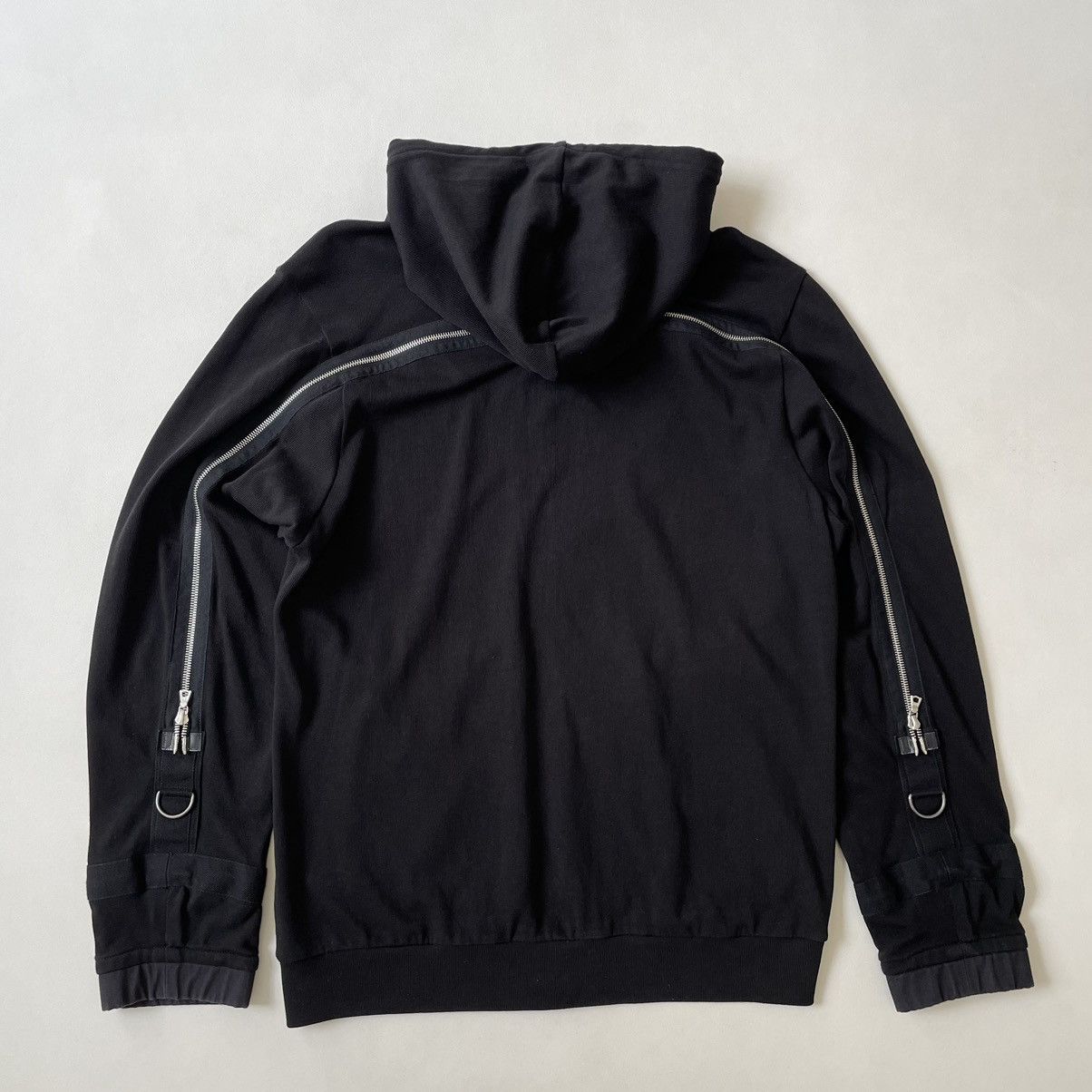 Dries Van Noten Sample A/W 14 Black Cotton Back Zip Hoodie Size US M / EU 48-50 / 2 - 13 Thumbnail