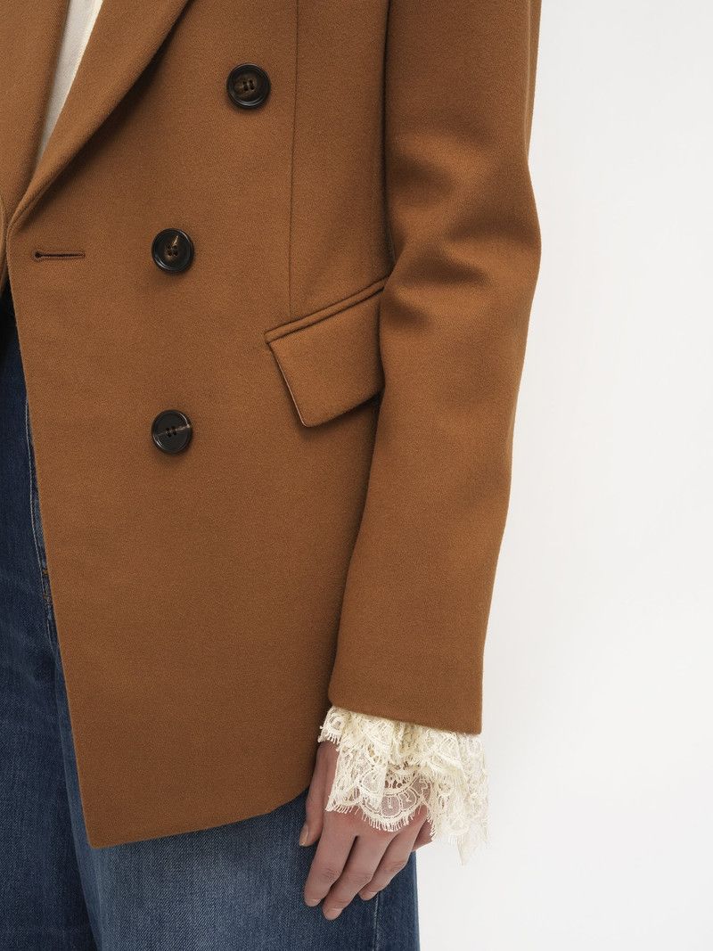 Chloe o1loc1c11125 Tailored Jacket in Brown Size L / US 10 / IT 46 - 7 Thumbnail