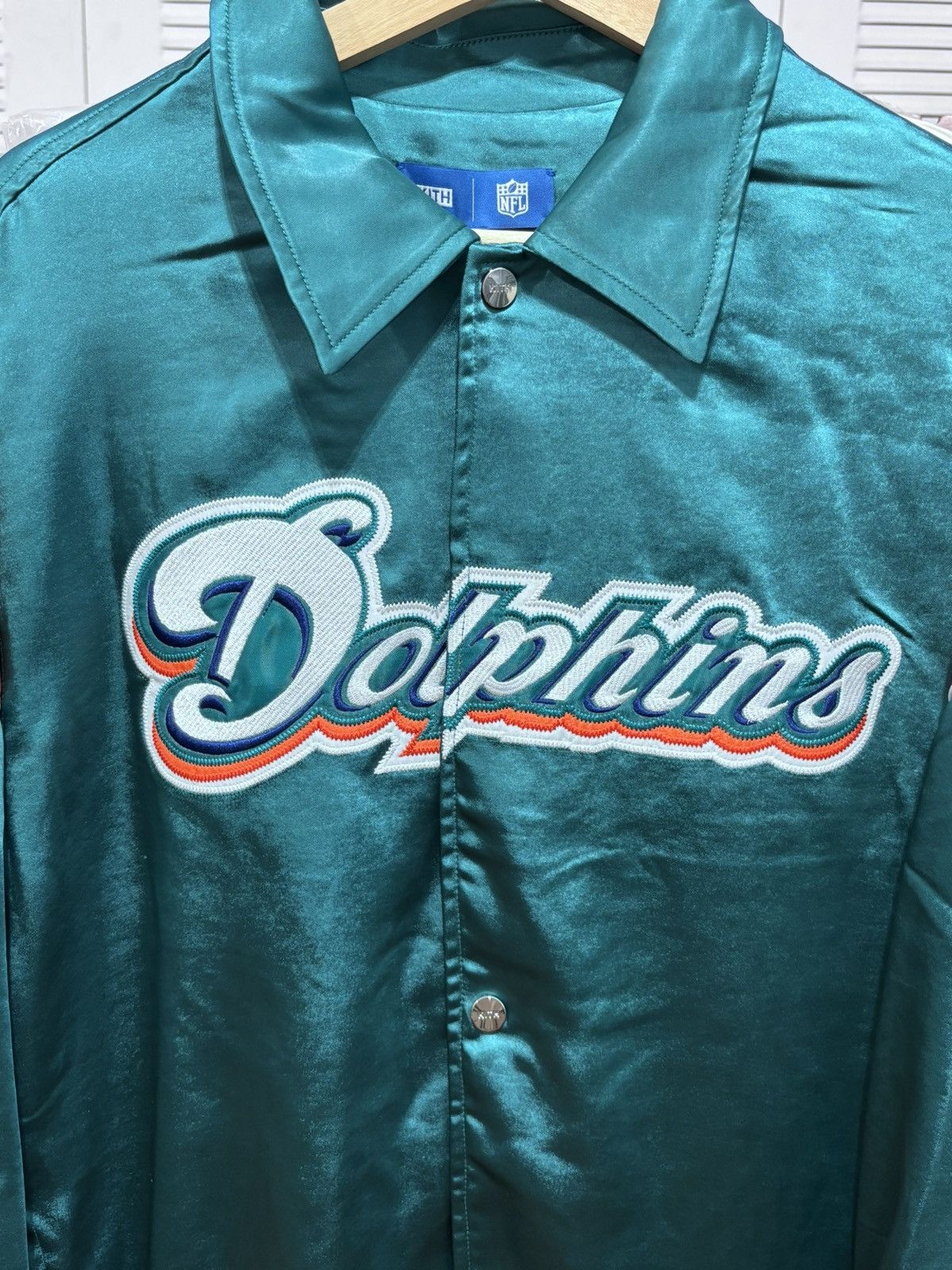 Kith Kith X Nfl Dolphins Kieran Coaches Jacket Size US M / EU 48-50 / 2 - 4 Thumbnail