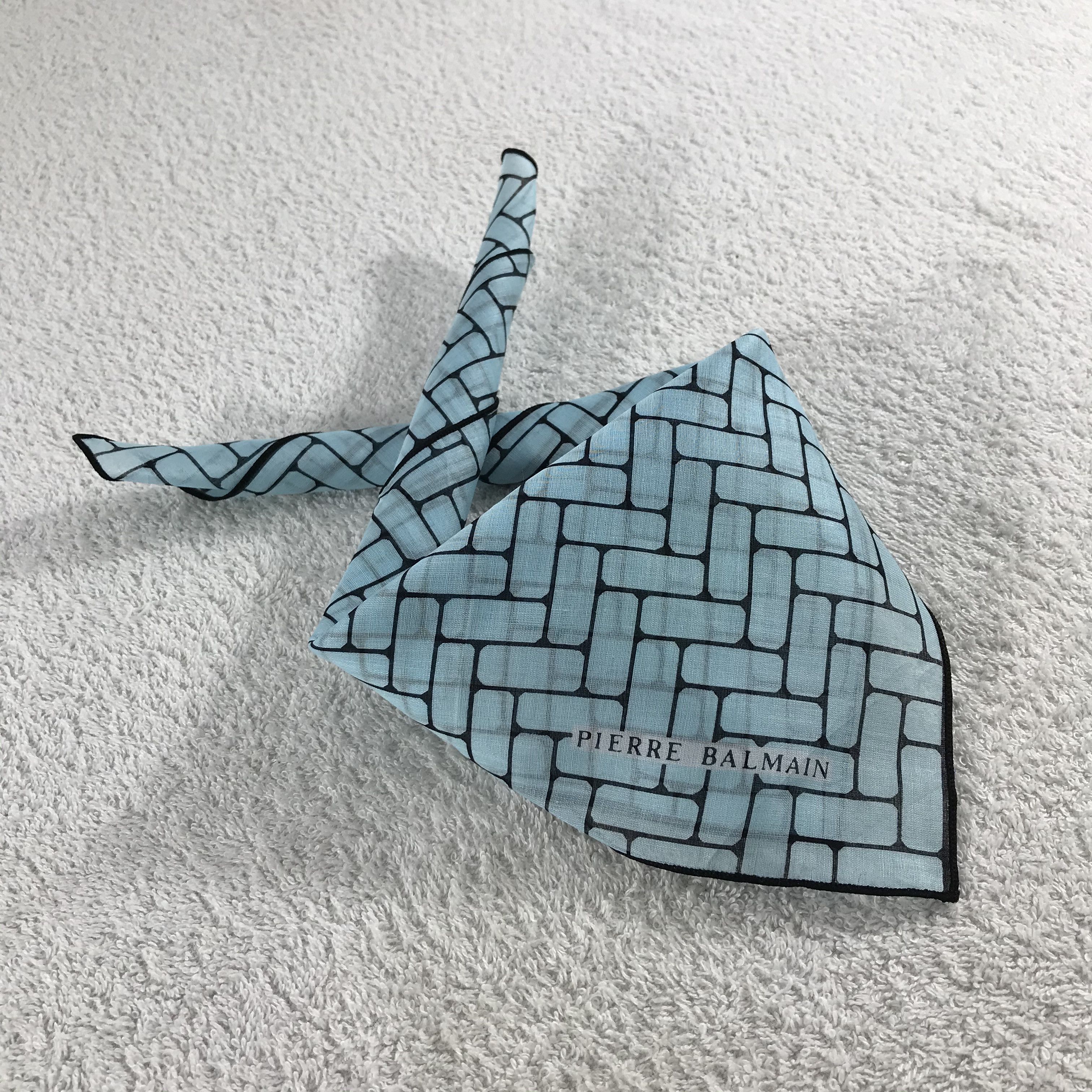 Pierre Balmain × Vintage Pierre Balmain Bandana / Handkerchief / Neckerchief - S095 Size ONE SIZE - 4 Thumbnail