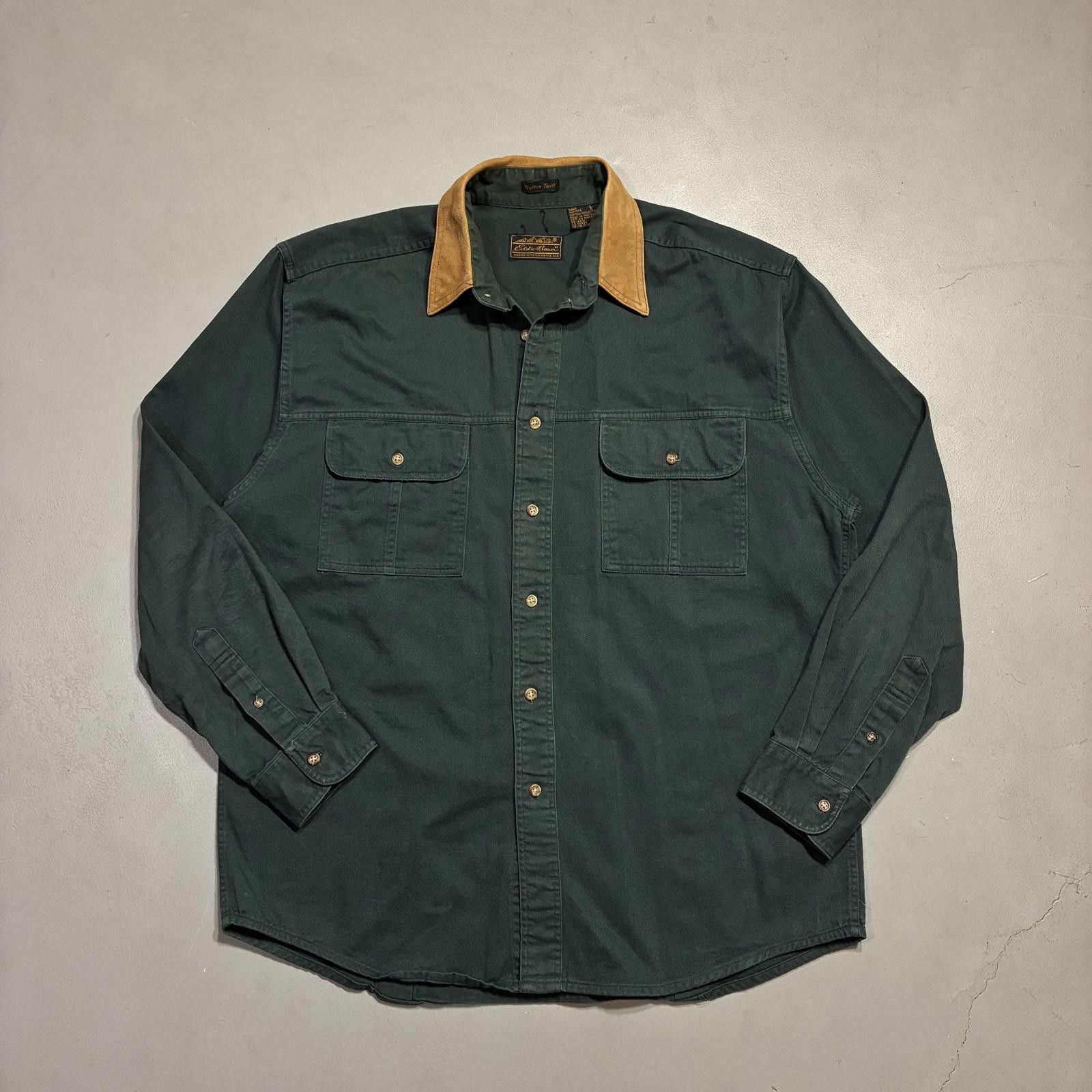Eddie Bauer Vintage 90s Eddie Bauer Men's Rufton Twill Shirt Sz L Size US L / EU 52-54 / 3 - 9 Thumbnail