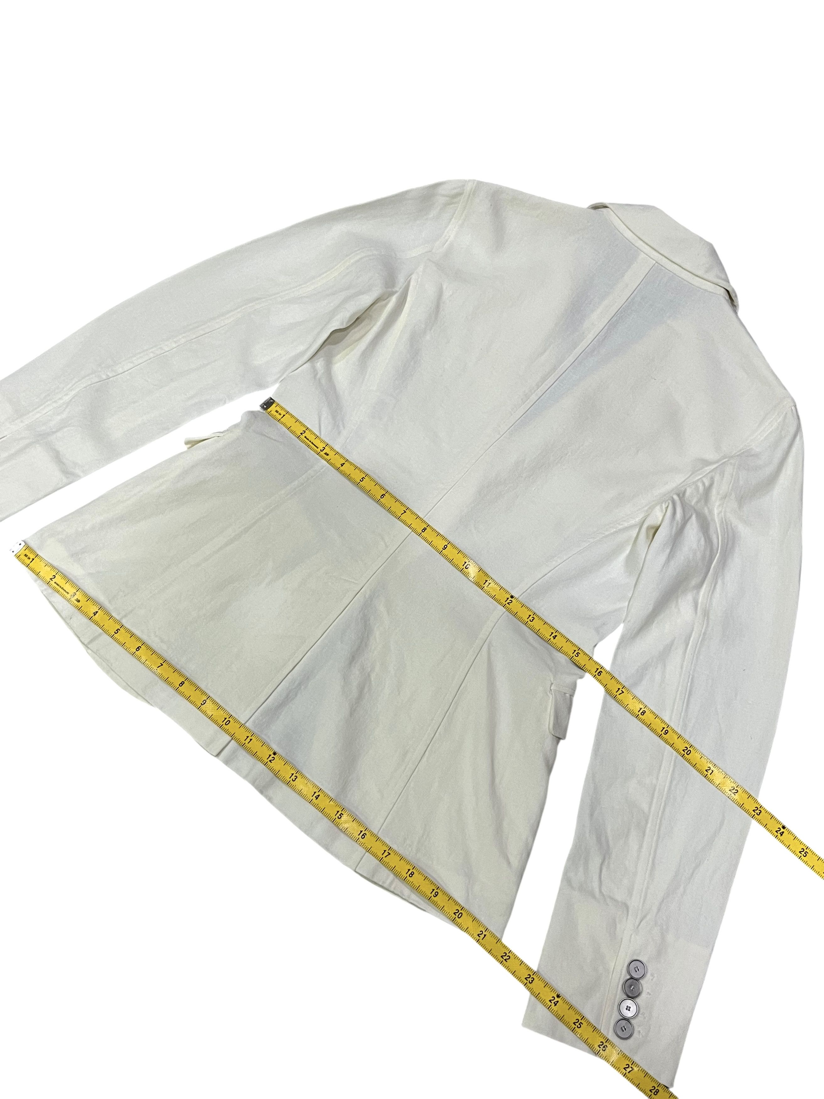 Hermes Authentic Vintage Hermès Linen Blazer Size S / US 4 / IT 40 - 12 Thumbnail