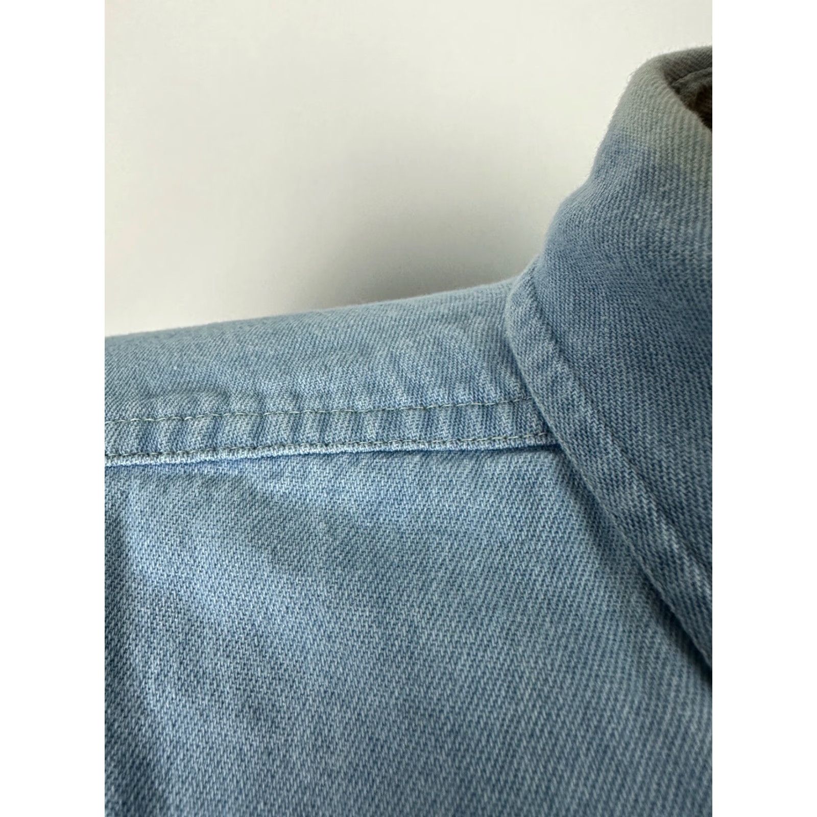 Denime VINTAGE Ocean Downs Denim Shirt Men L Blue 90s Casual Button-Up Horse Racing Track Casual Mens Shirt Denim Size US L / EU 52-54 / 3 - 6 Thumbnail
