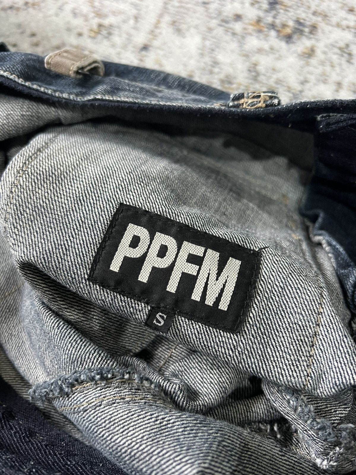 Issey Miyake × Japanese Brand × PPFM PPFM Rebuild Zipper Denim Punk Bondage Style Size US 31 - 7 Thumbnail