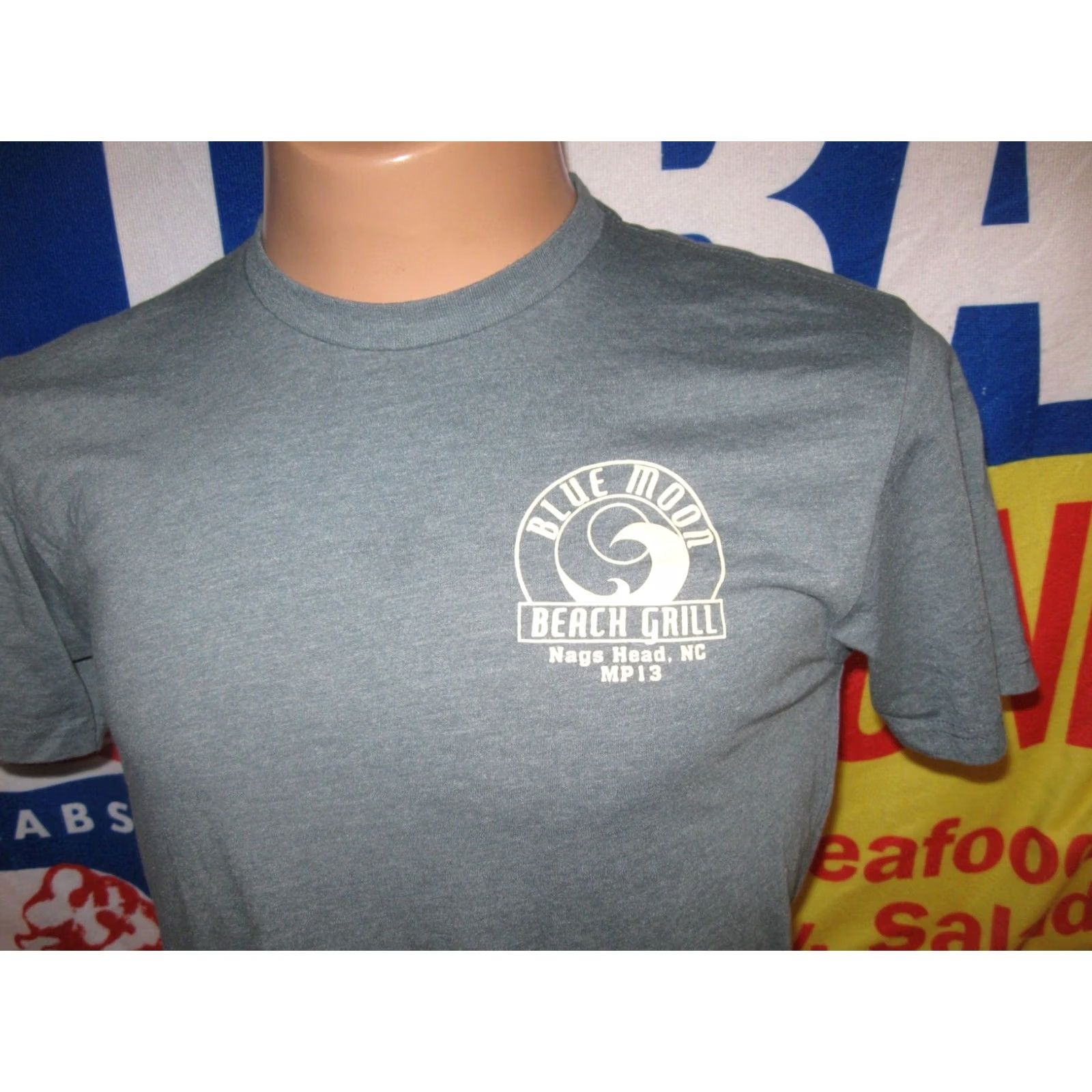 Next Level Nags Head Blue Moon Beach Grill Shirt Mens Medium Beer Dare NORTH CAROLINA Size US M / EU 48-50 / 2 - 3 Thumbnail