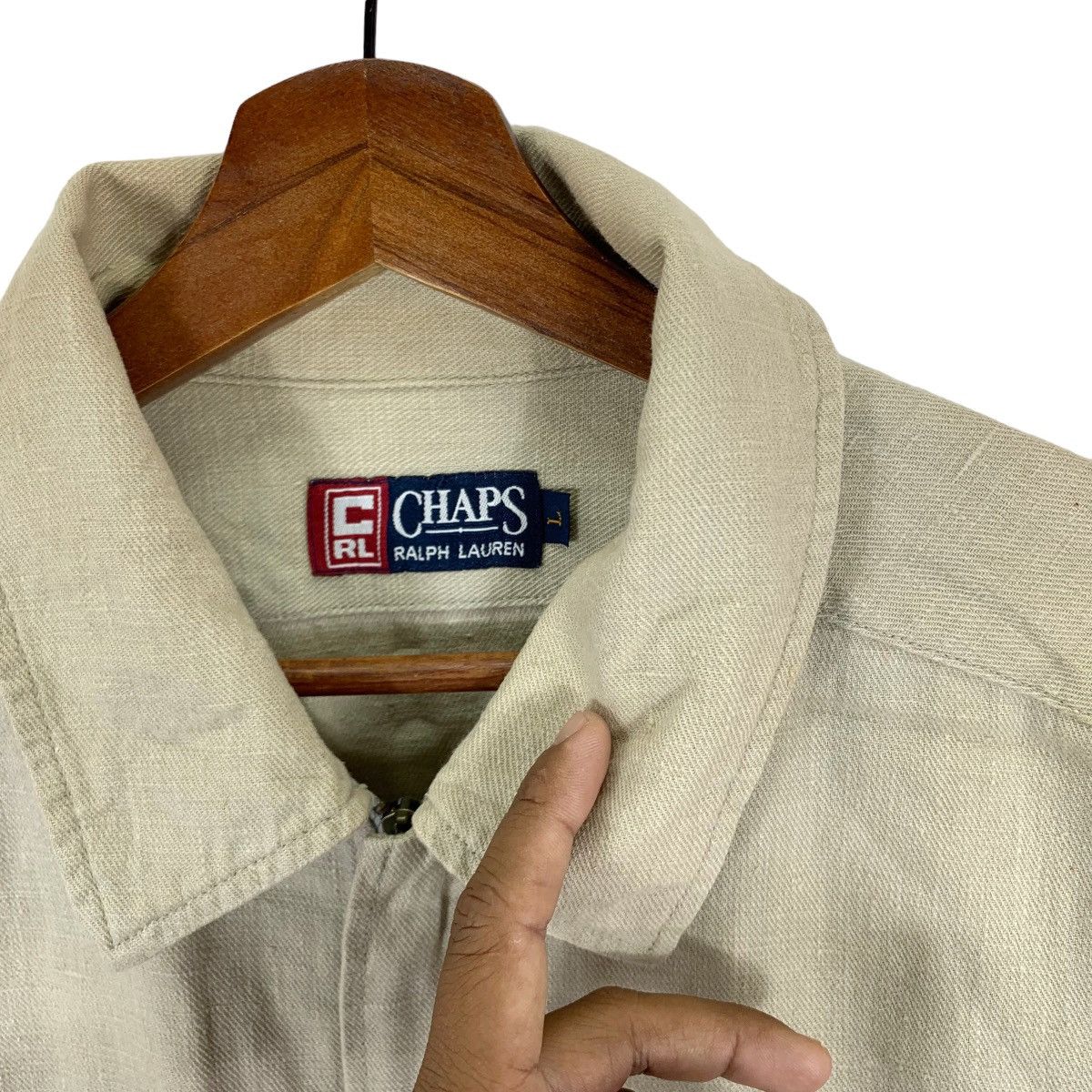 Chaps Ralph Lauren × Vintage VINTAGE CHAPS RALPH LAUREN ZIPPER SHIRTS LONG SLEEVE Size US L / EU 52-54 / 3 - 3 Thumbnail