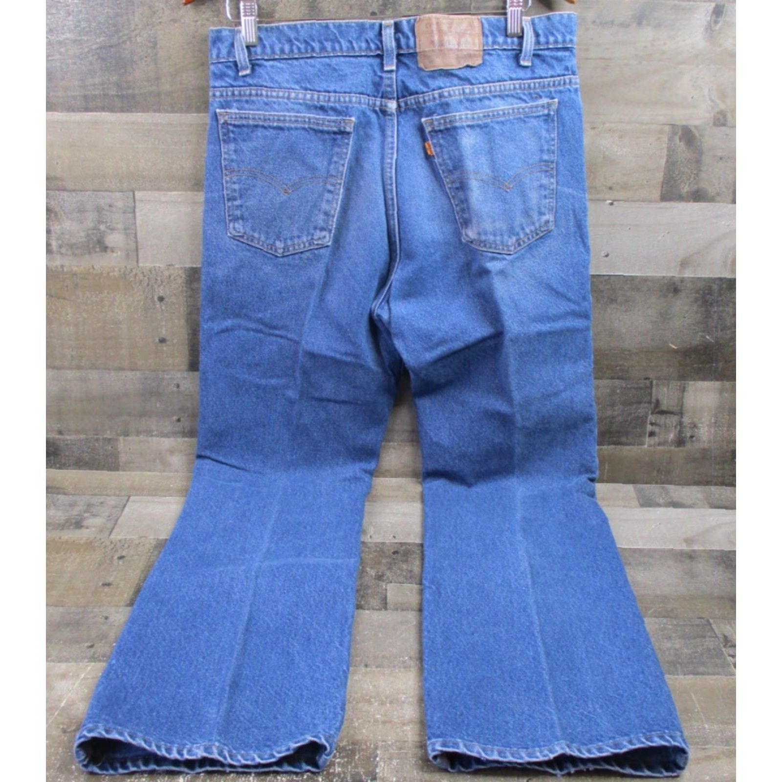 VINTAGE Levi's 517 Boot Cut Jeans Mens 32 Inseam 29 Orange Tab USA 90s Rockabilly Western Cowboy Denim Blue Cotton 5-Pocket Mens Jeans