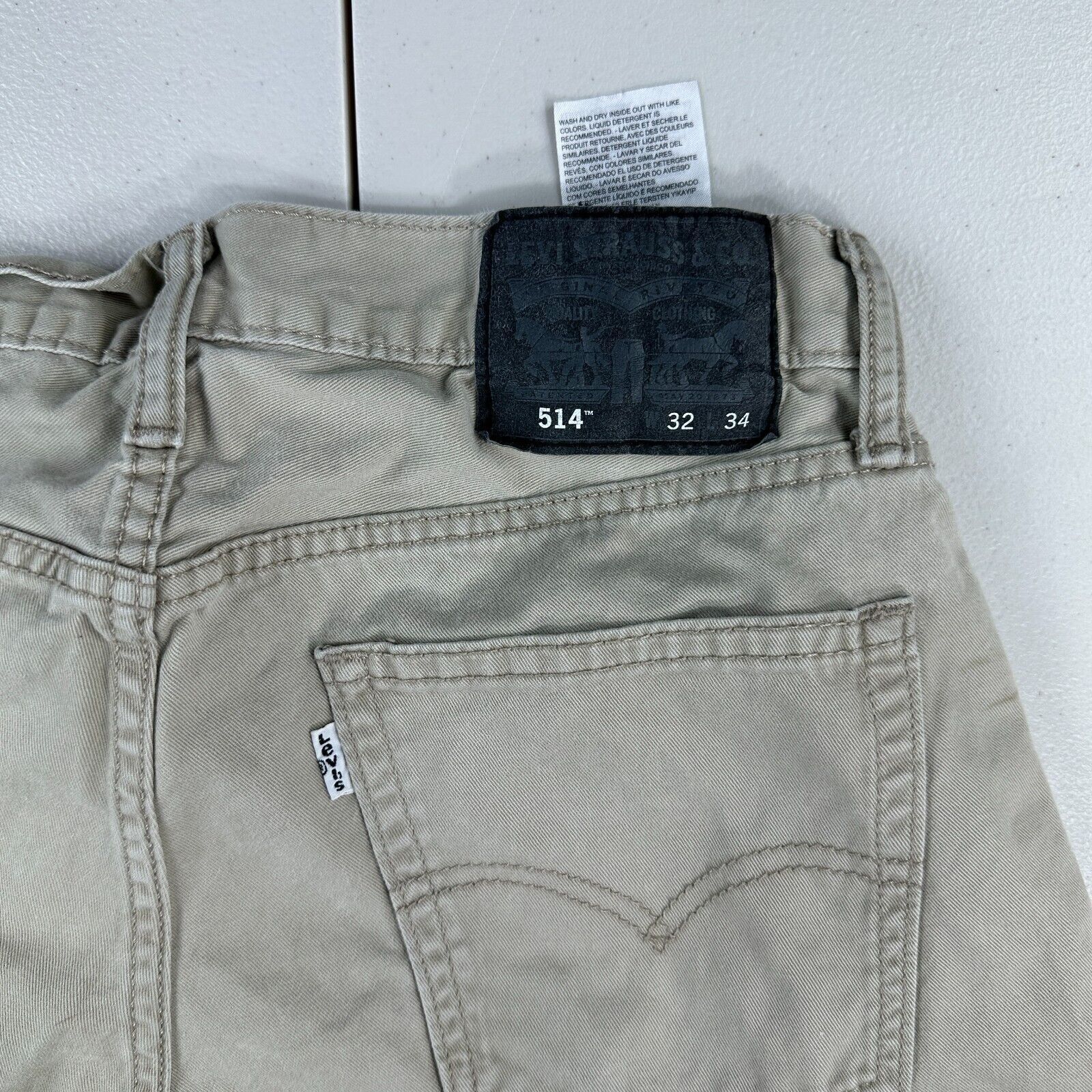 Levi's Levi's 514 Straight Regular Fit Tan Khaki Jeans Mens 30x34 Size US 30 / EU 46 - 5 Thumbnail
