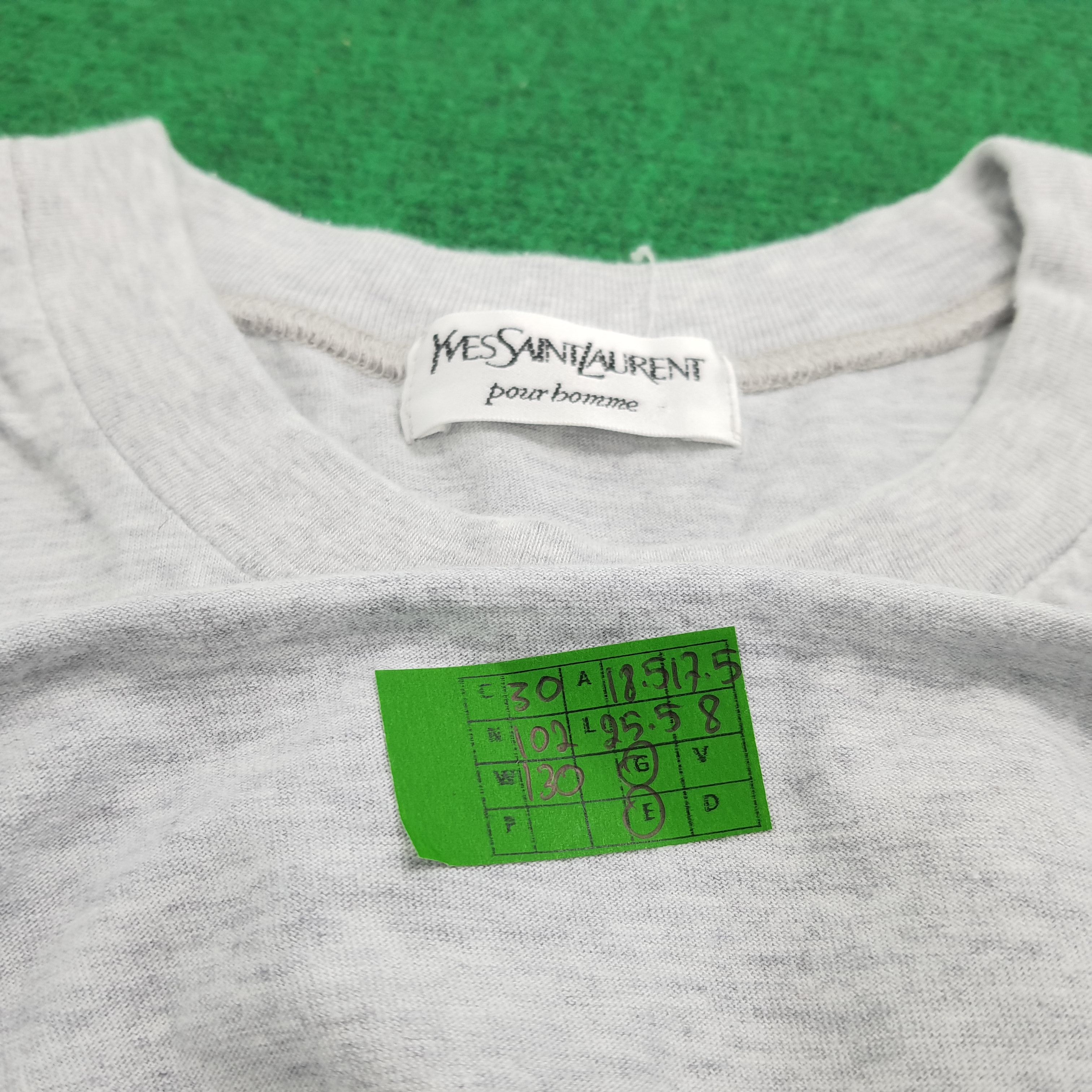 Vintage × Yves Saint Laurent Vintage Yves Saint Laurent Small Logo T-shirt Size US S / EU 44-46 / 1 - 5 Thumbnail