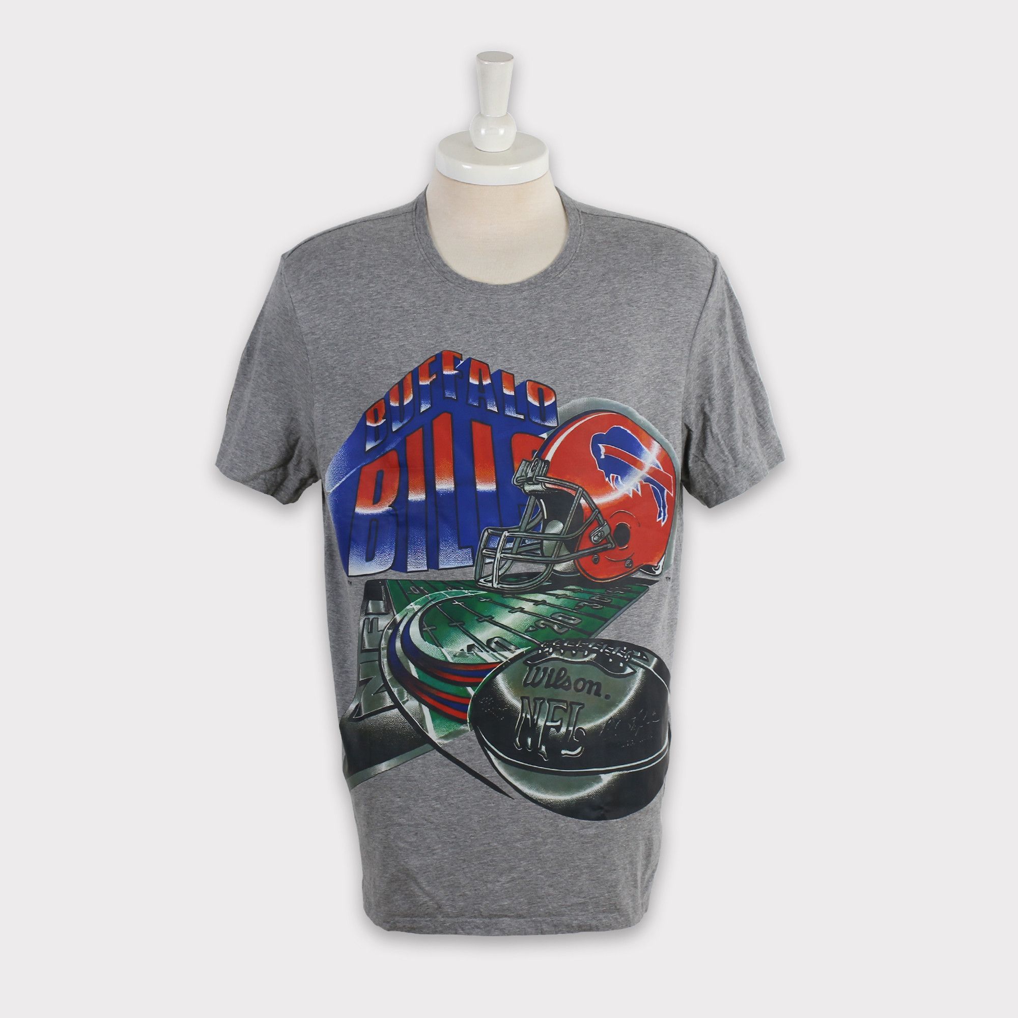 image of America x Nfl Vintage 00S Buffalo Bills Tshirt/sweatshirt/shirt/hoodie in Grey, Men's (Size XL)