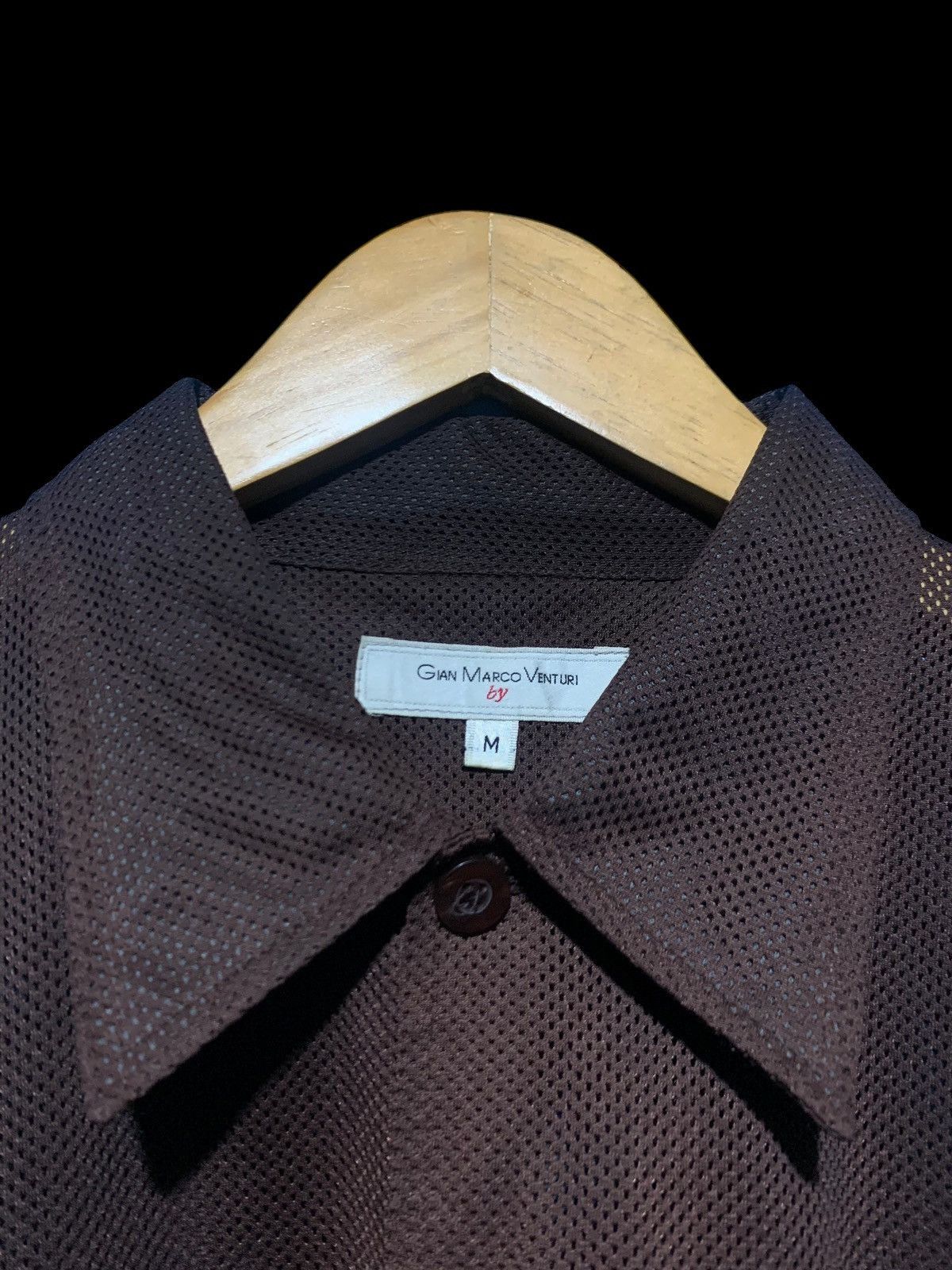 GianMarco Venturi Gian Marco transparent mesh shirt y2k style Size US L / EU 52-54 / 3 - 4 Thumbnail