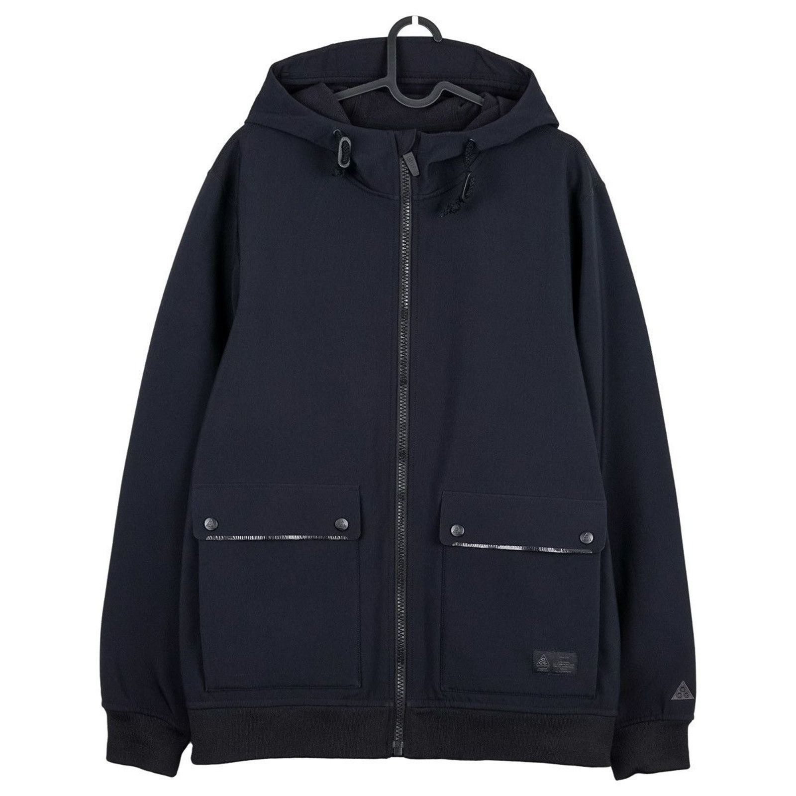 Nike ACG Nike ACG Black Softshell Tech Windproof Hooded Zip Jacket Size US L / EU 52-54 / 3 - 1 Thumbnail